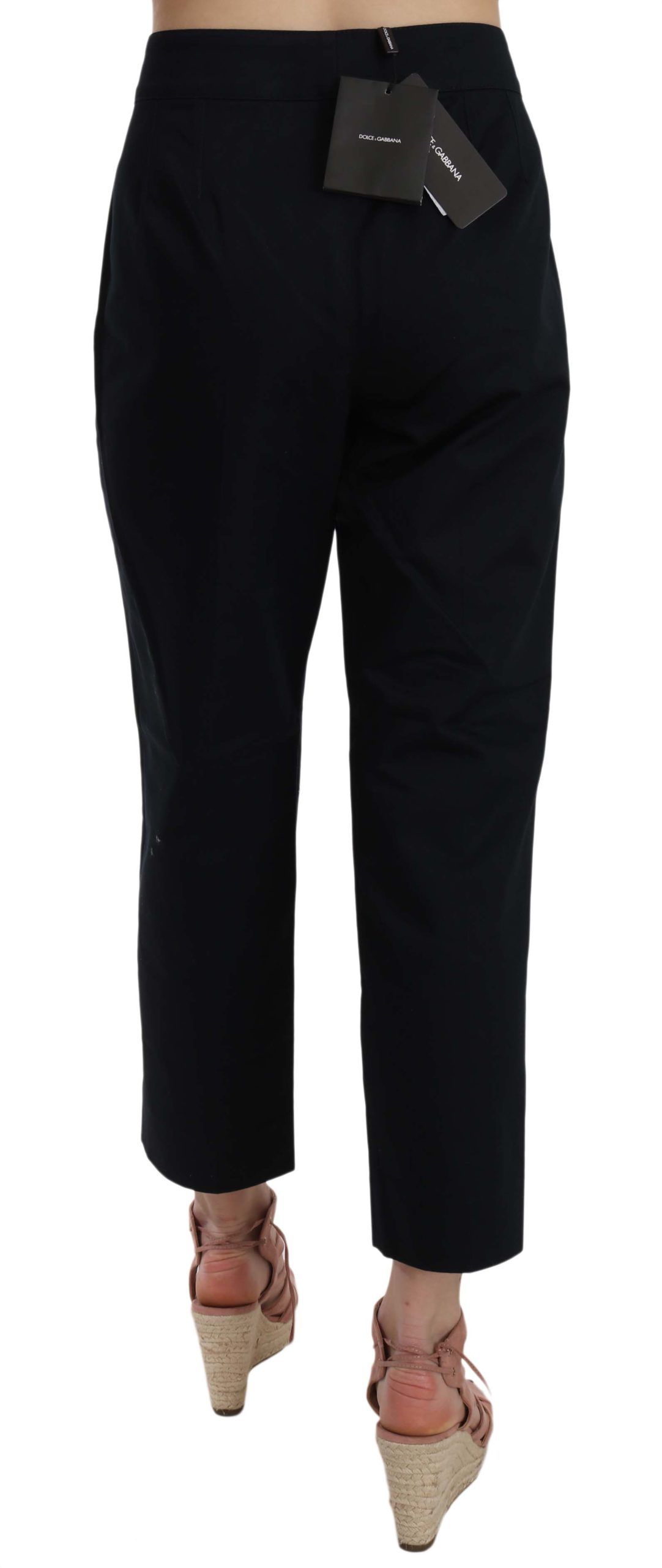Cropped Front Button Embellished Women's Pants - Dolce & Gabbana - Modalova
