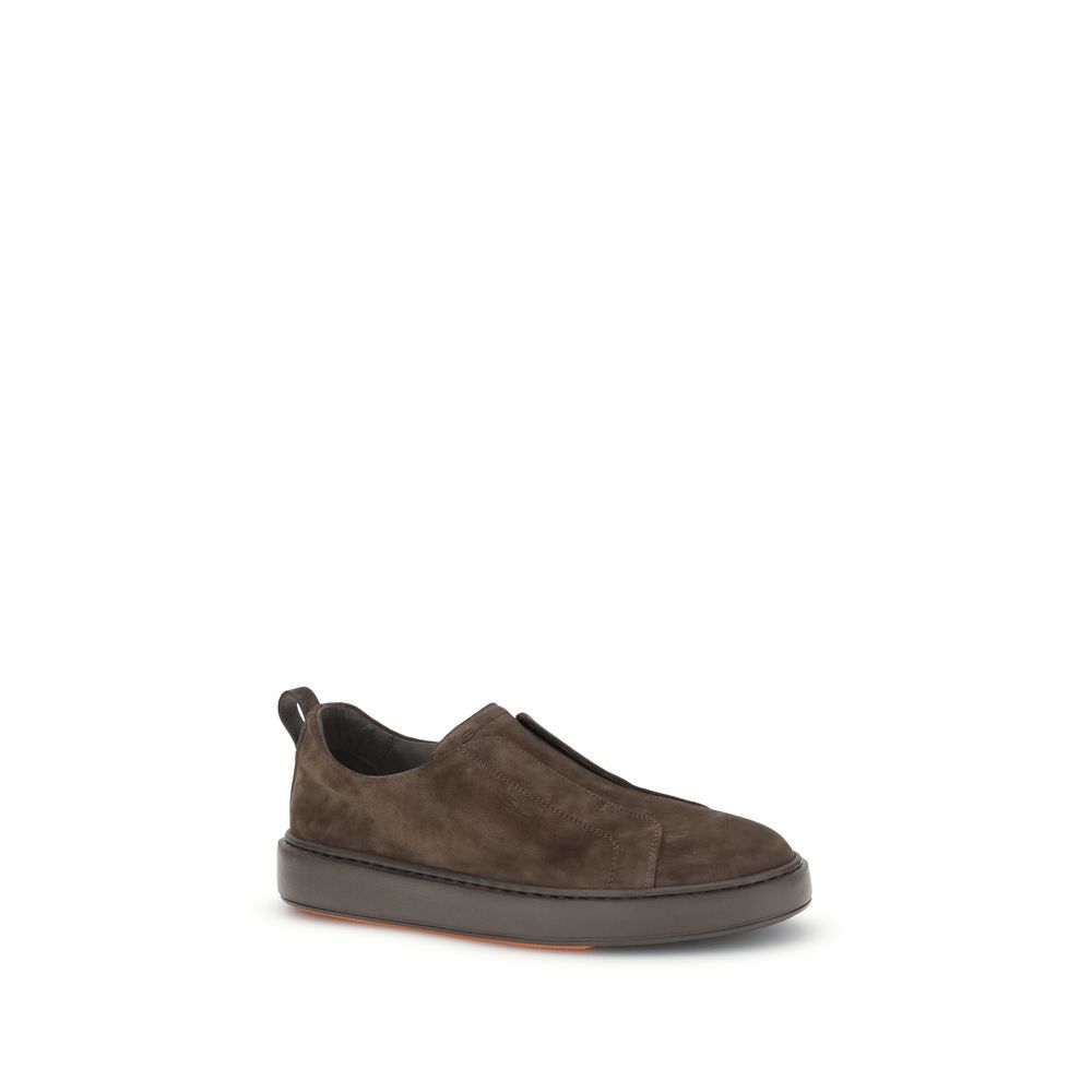 Calf Leather Bos Taurus Low Top Men's Sneakers - Santoni - Modalova