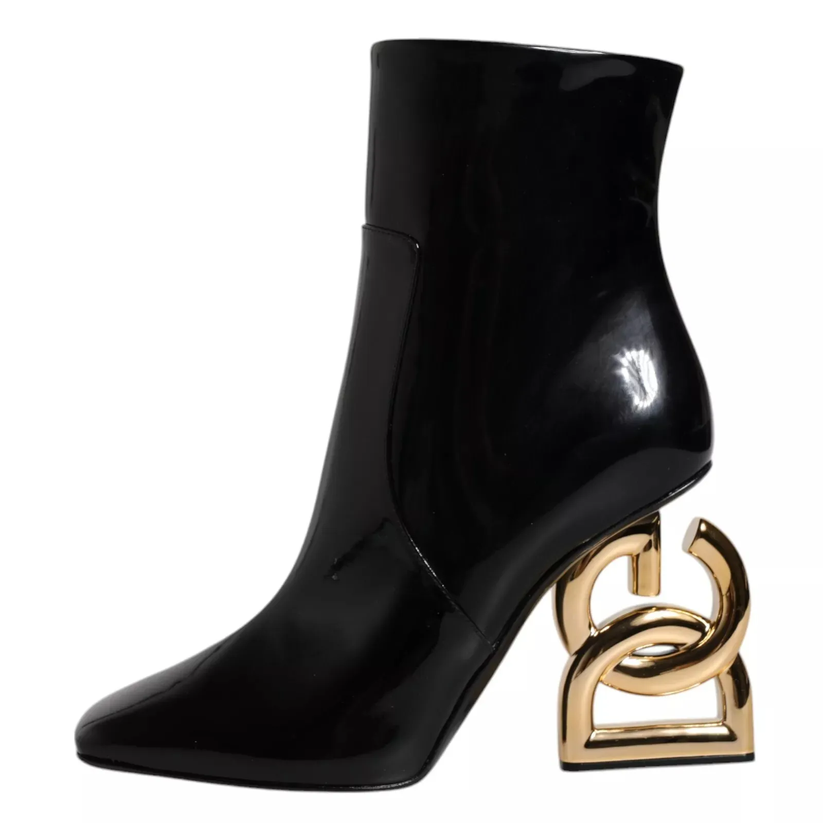 Jackie Leather Mid Calf Boots Women's Shoes - Dolce & Gabbana - Modalova