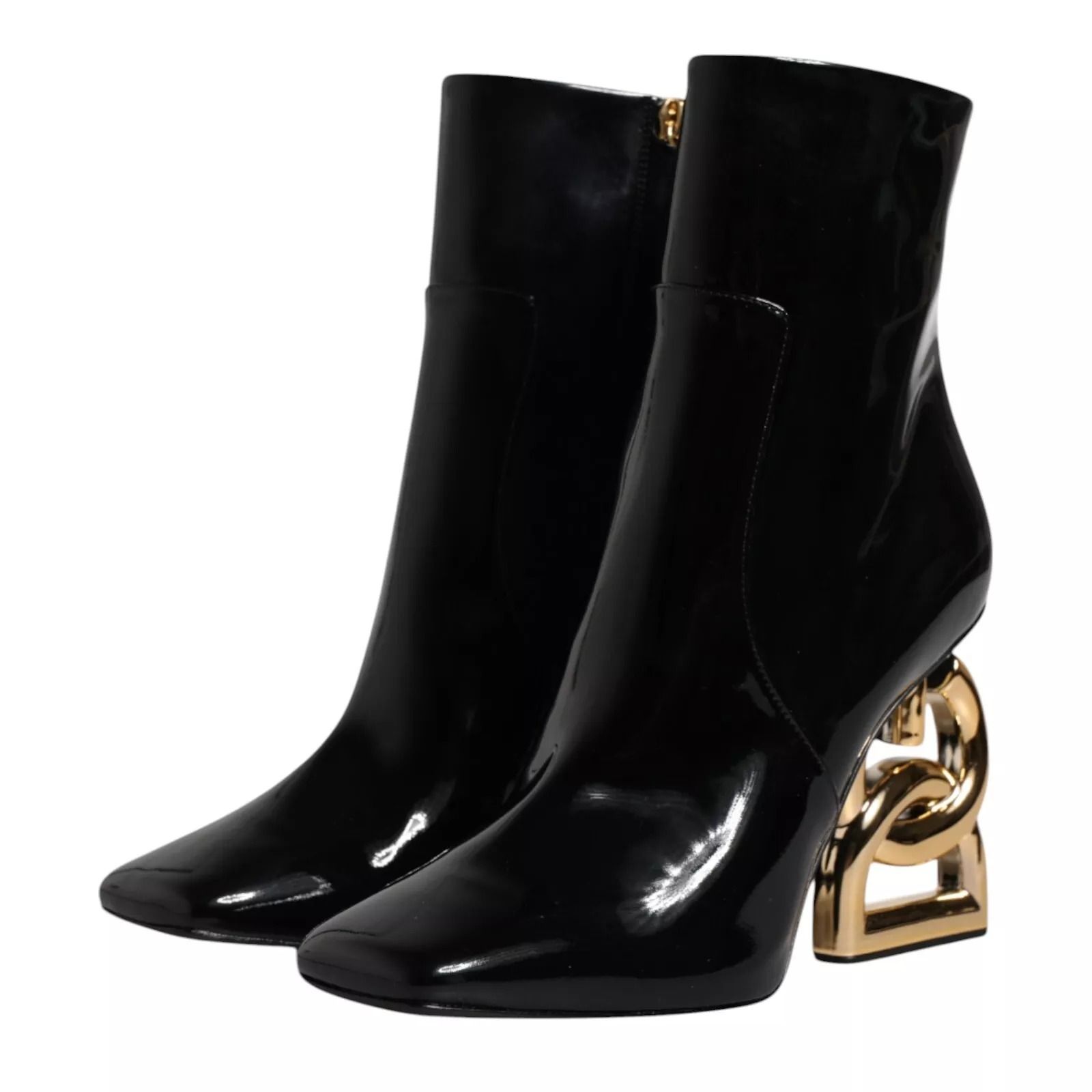 Jackie Leather Mid Calf Boots Women's Shoes - Dolce & Gabbana - Modalova
