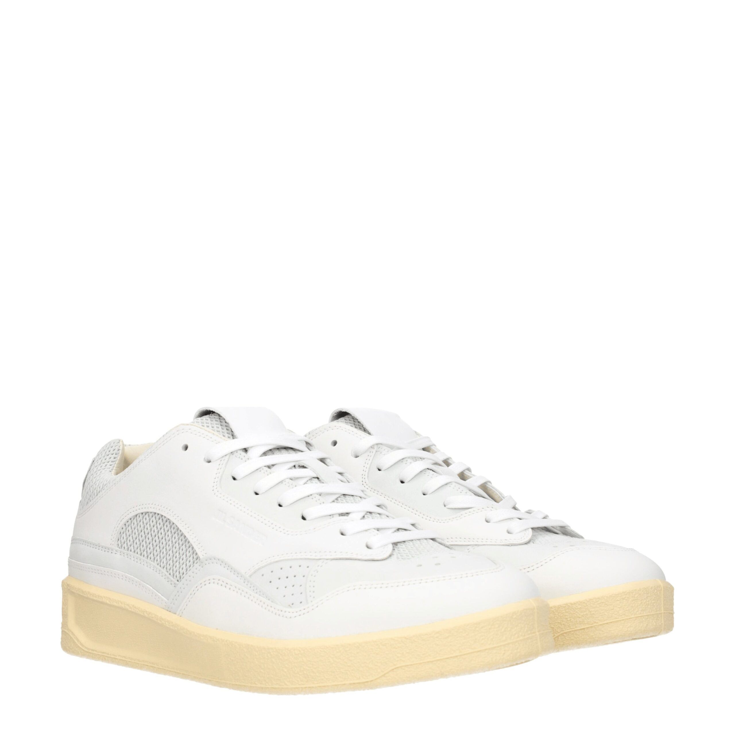 Leather Low Top Men's Sneakers - Jil Sander - Modalova