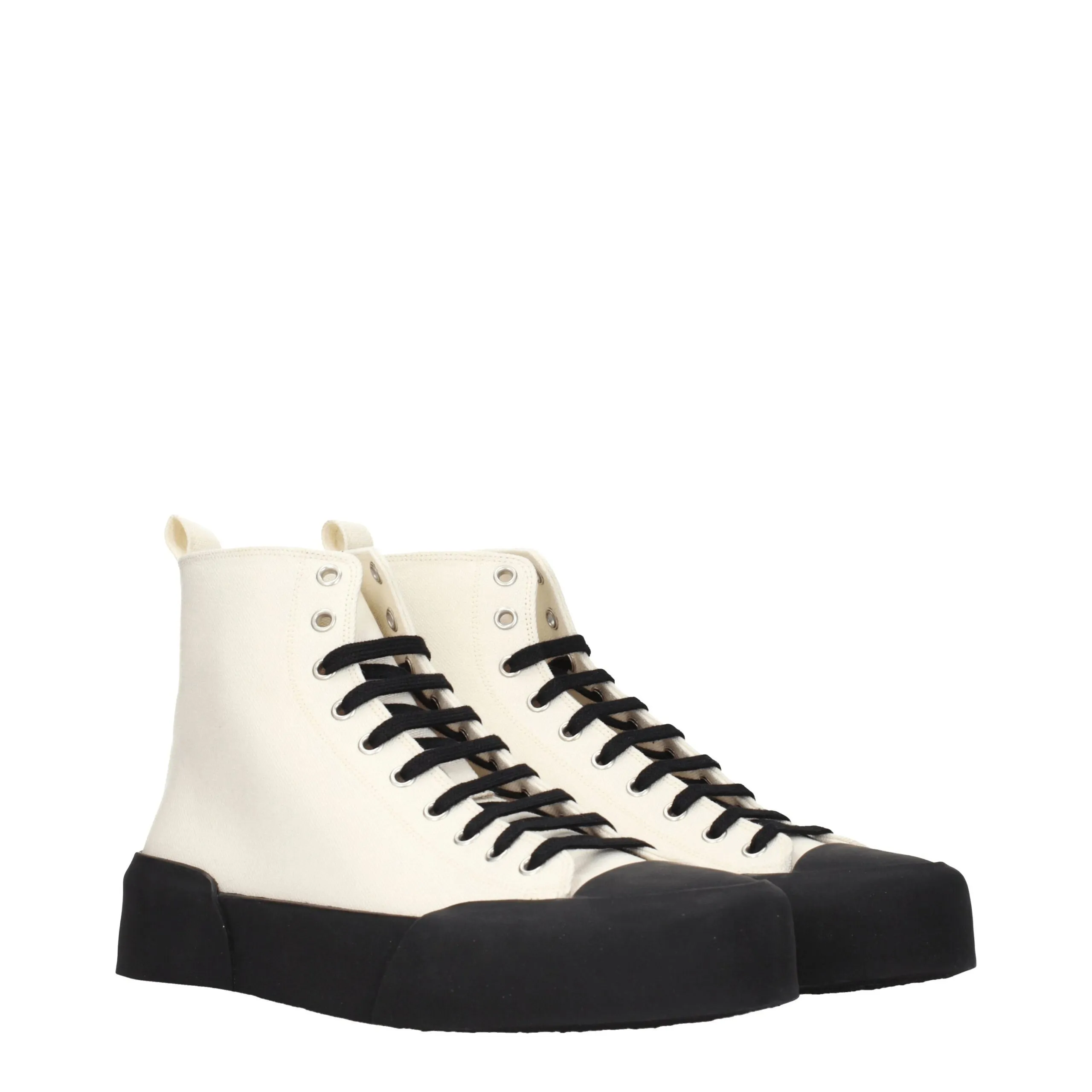 Fabric High Top Men's Sneakers - Jil Sander - Modalova