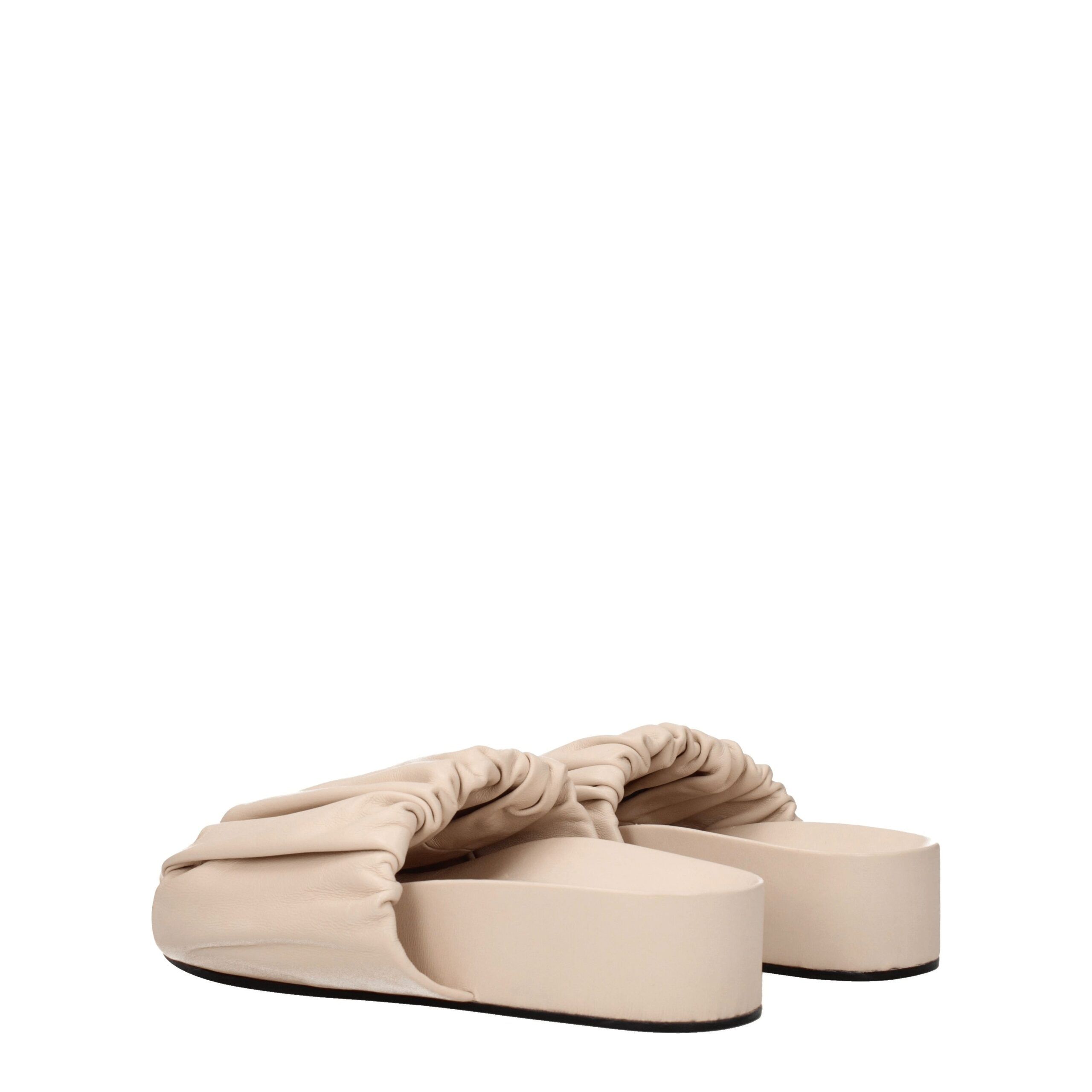 Leather Women's Slippers - Jil Sander - Modalova