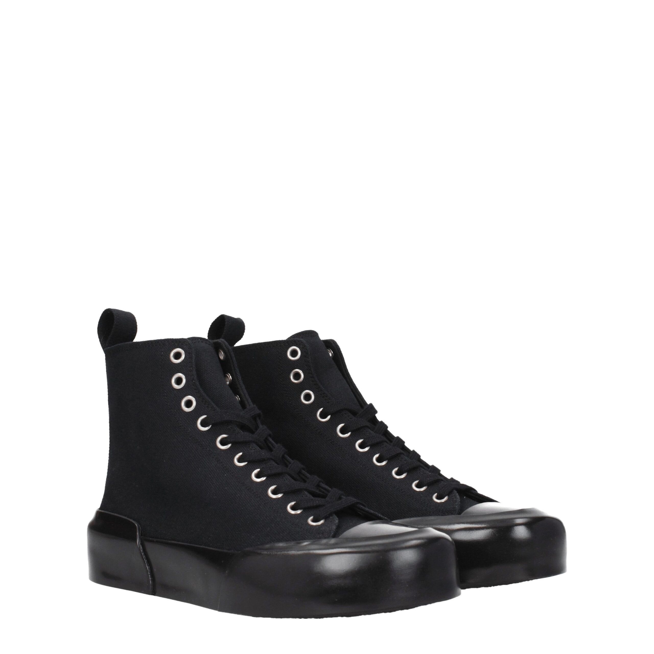 Fabric High Top Women's Sneakers - Jil Sander - Modalova