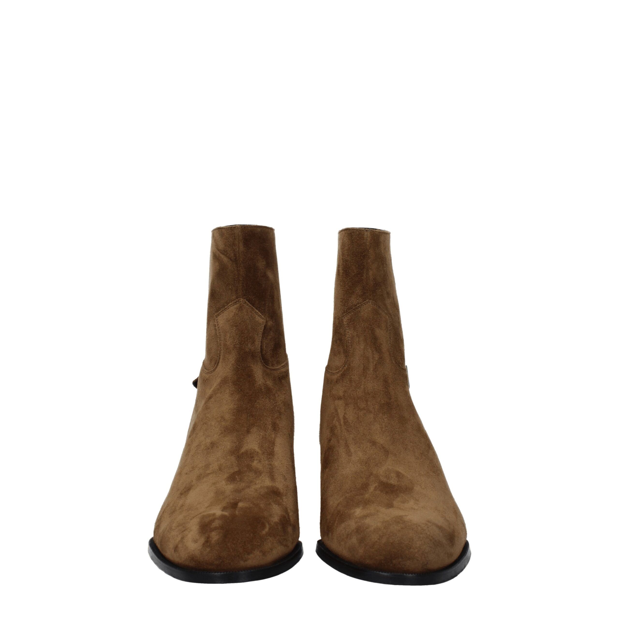 Leather Ankle Men's Boots - Celine - Modalova