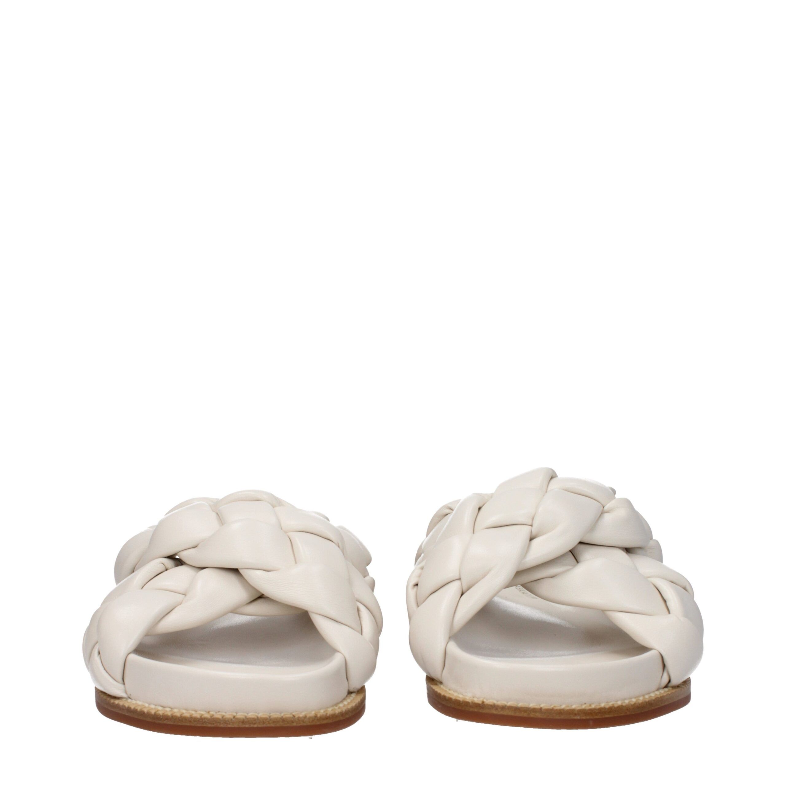 Leather Women's Slippers - Fabiana Filippi - Modalova