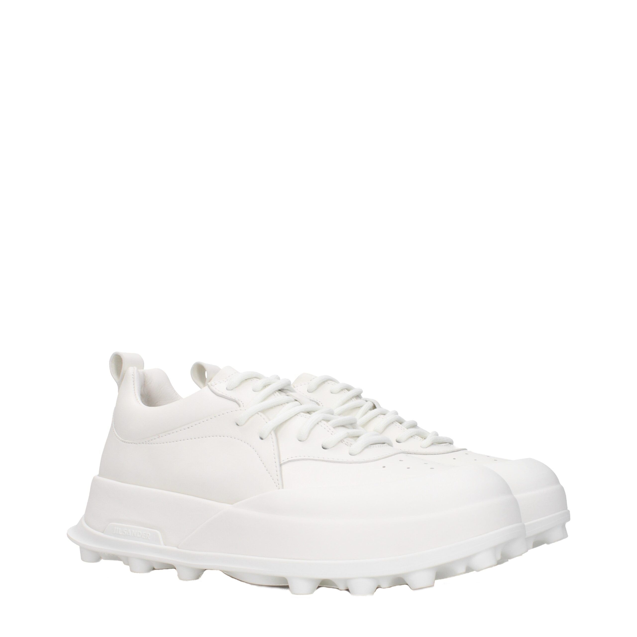 Leather Men's Sneakers - Jil Sander - Modalova
