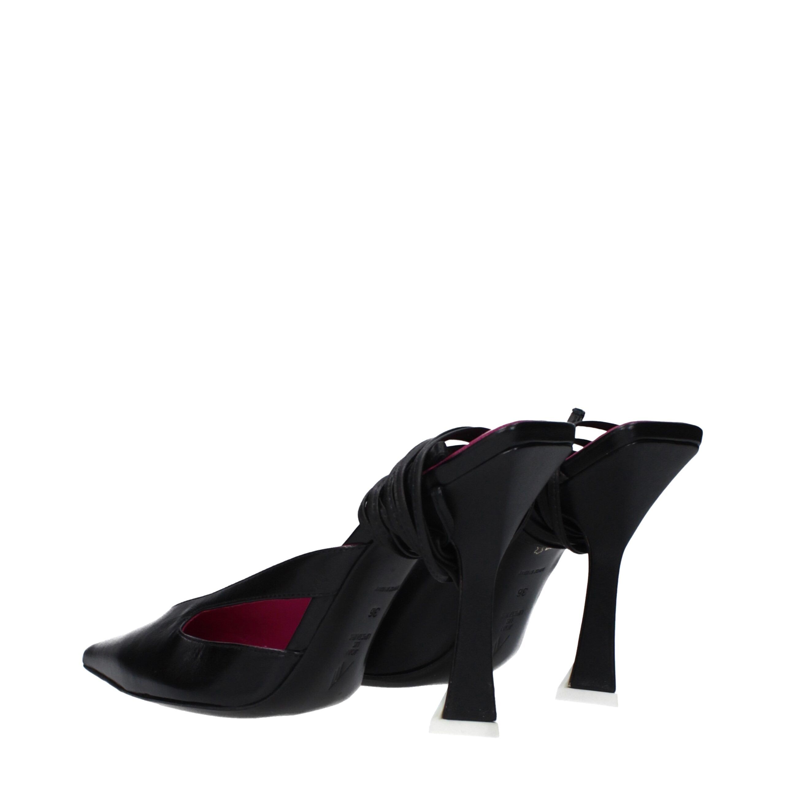 Leather Stiletto Heel Women's Sandals - The Attico - Modalova