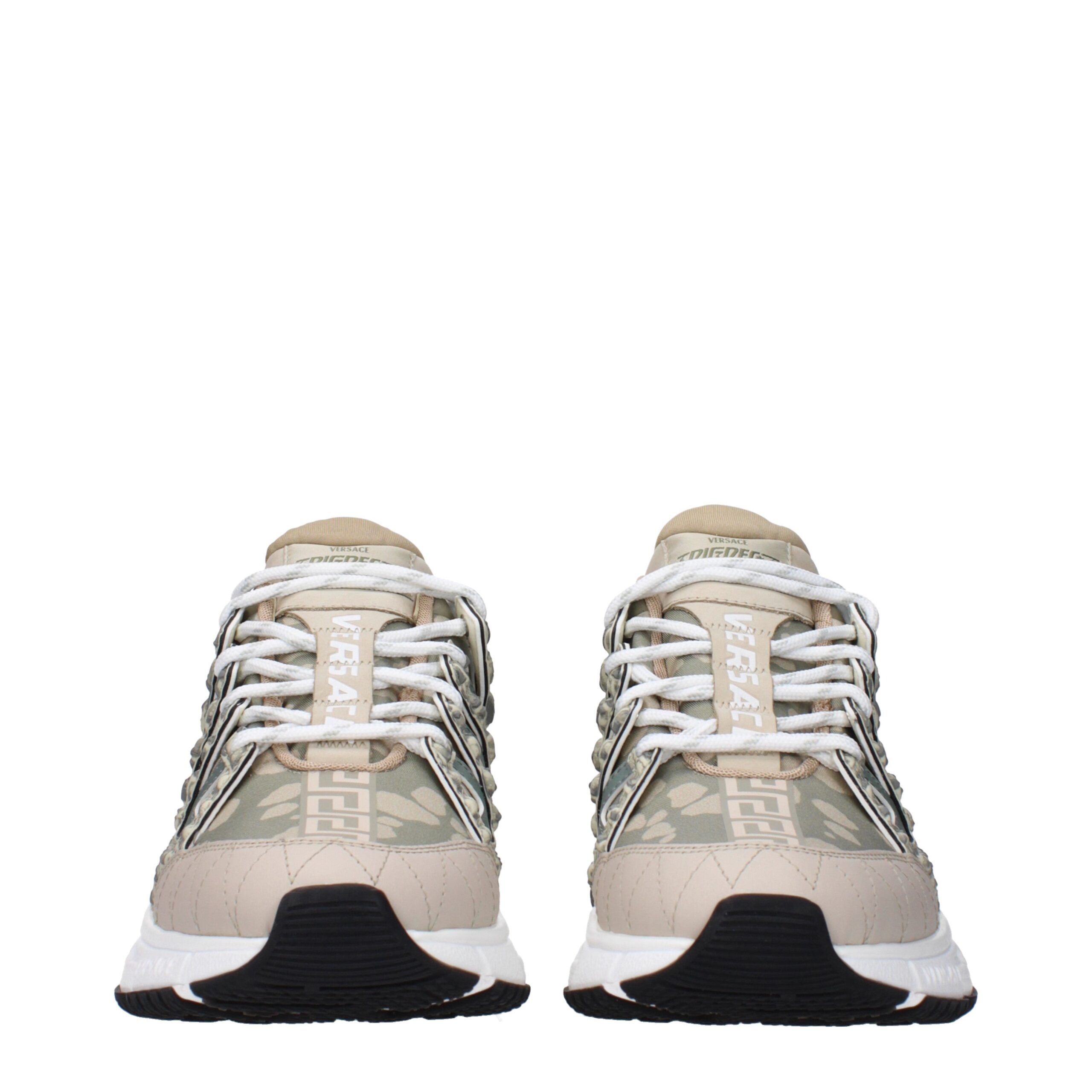 Fabric Low Top Men's Sneakers - Versace - Modalova