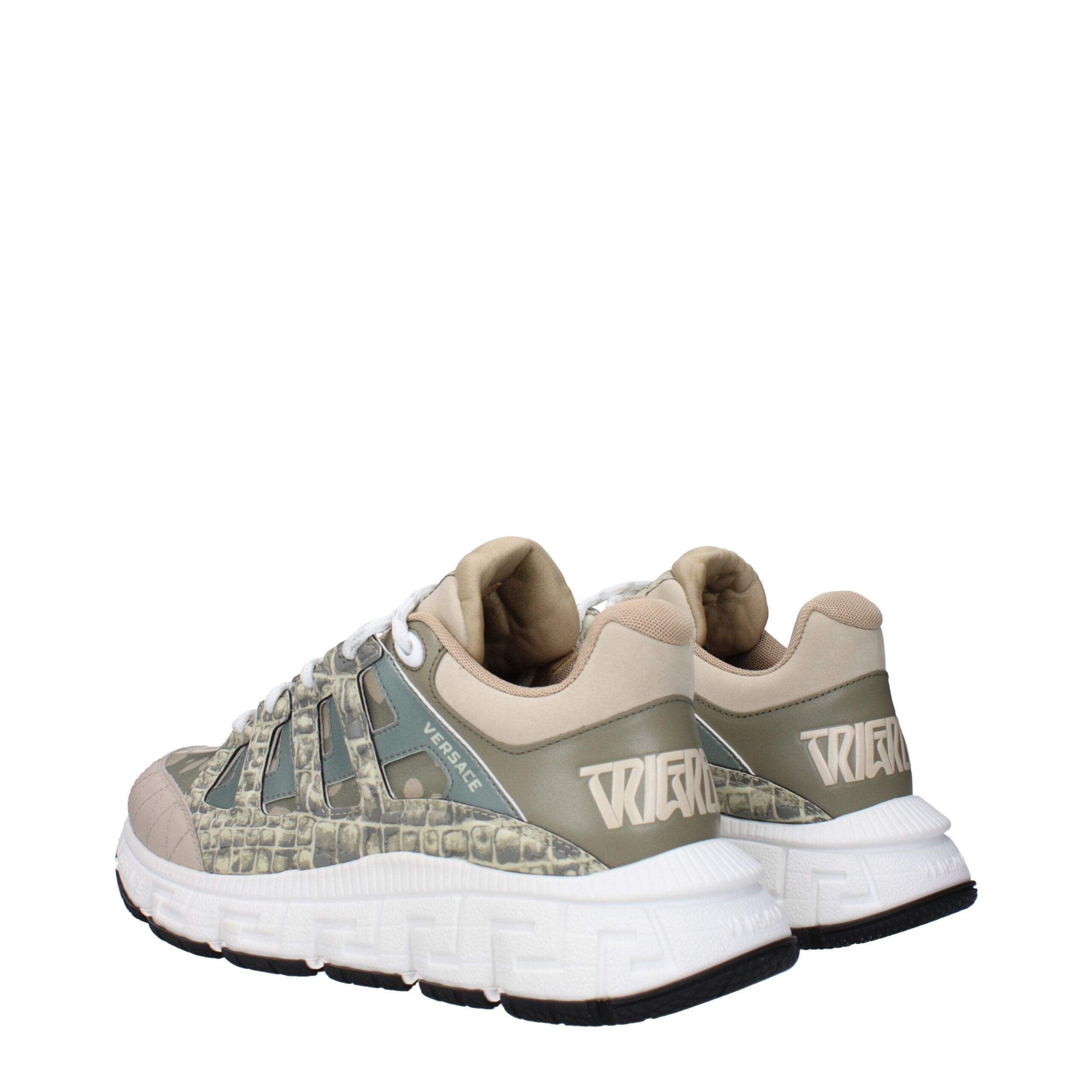 Fabric Low Top Men's Sneakers - Versace - Modalova