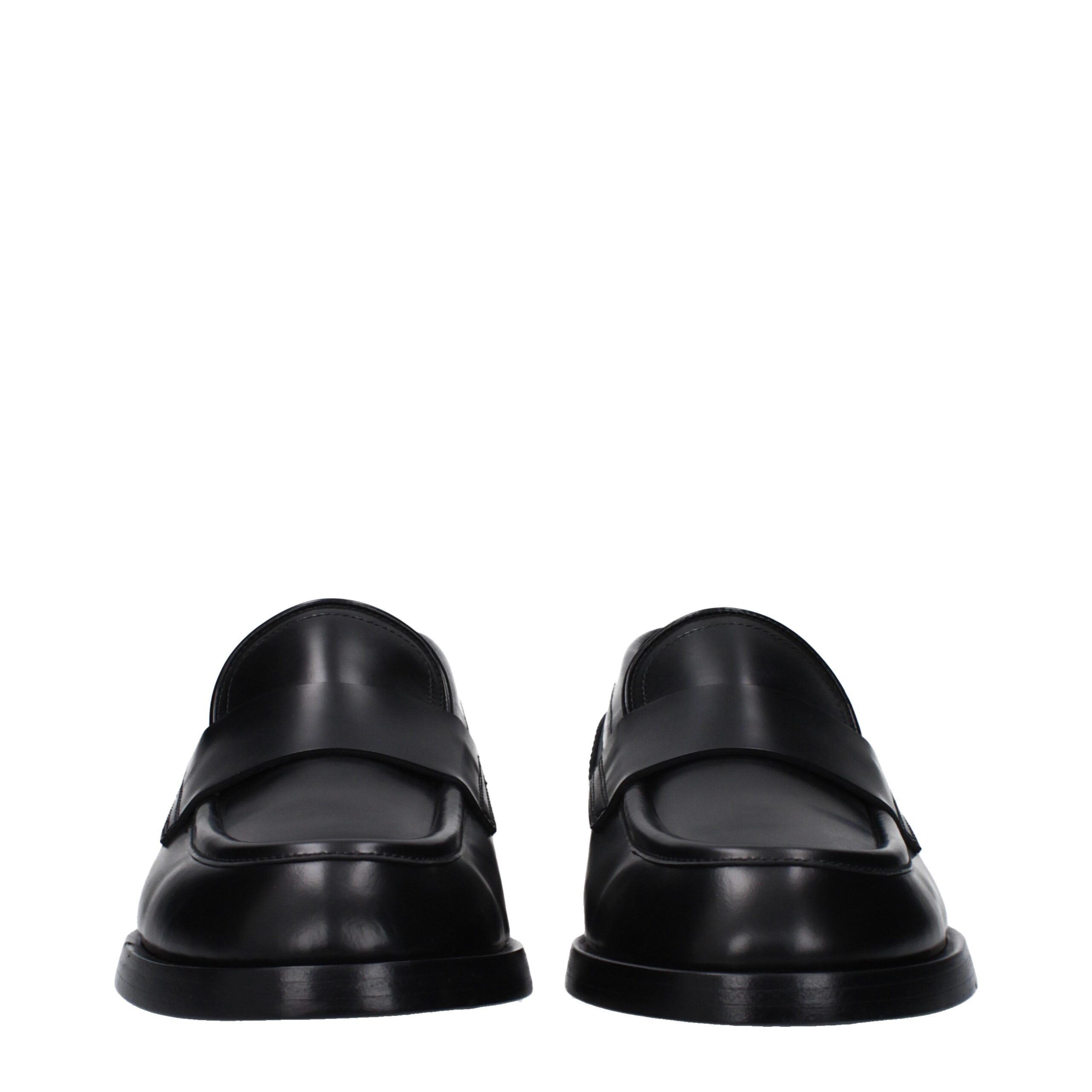 Leather Slip-On Men's Loafers - Dolce & Gabbana - Modalova