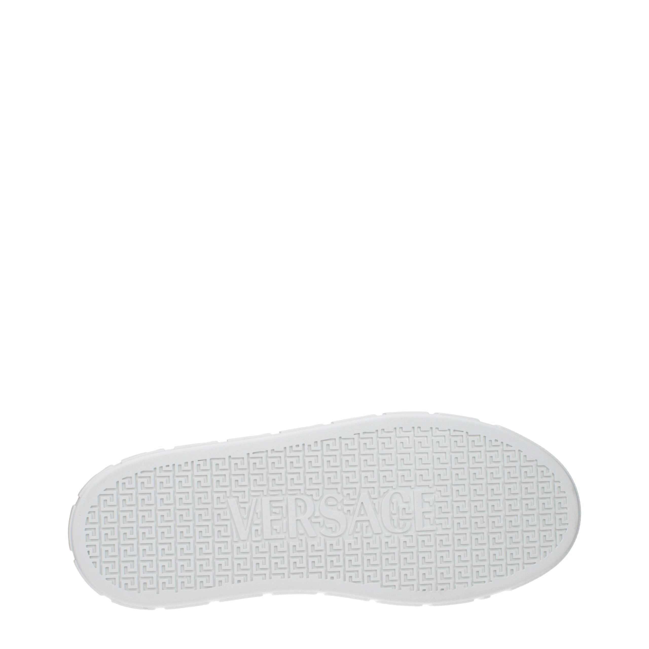 Leather Low Top Men's Sneakers - Versace - Modalova