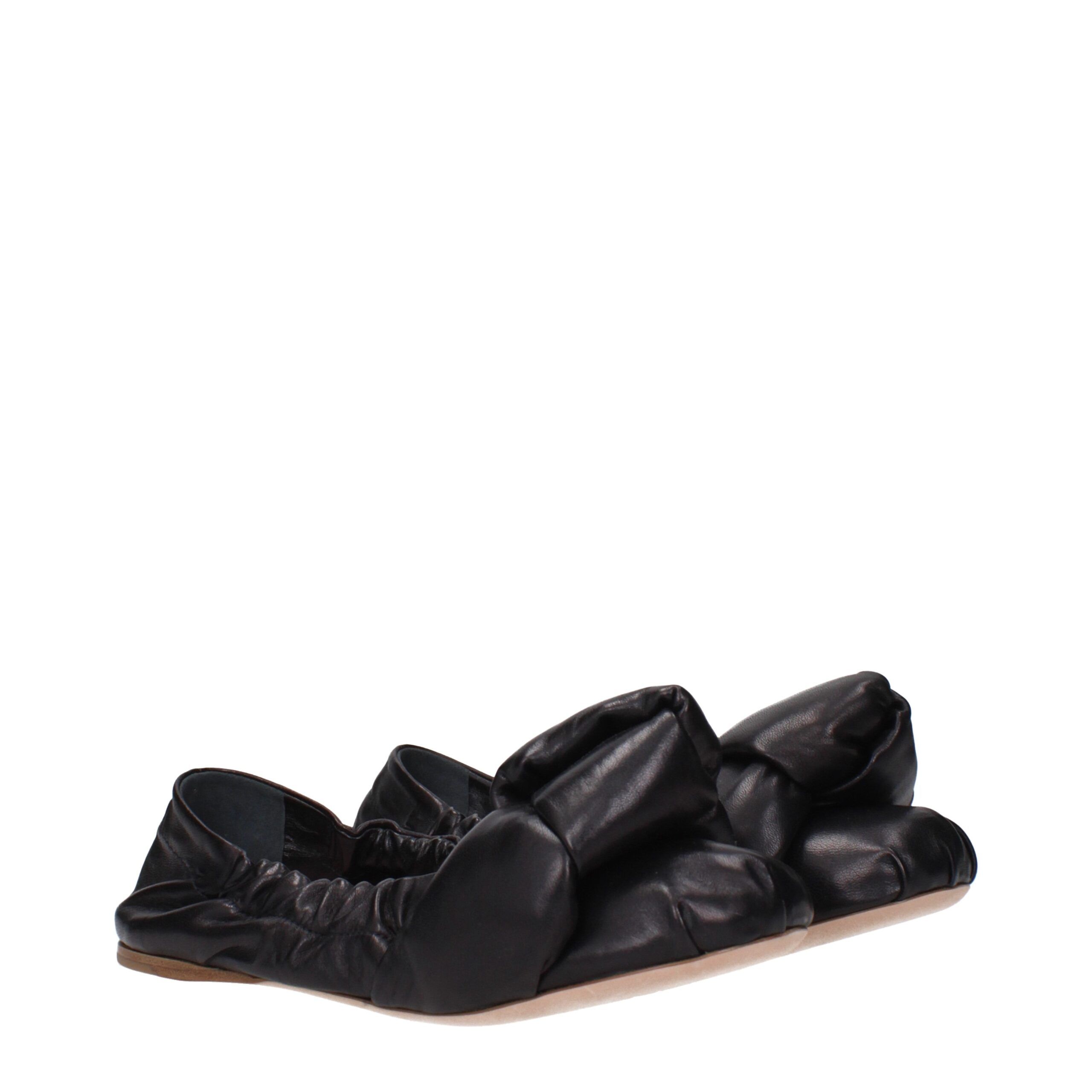 Leather Ballet Women's Flats - Miu Miu - Modalova