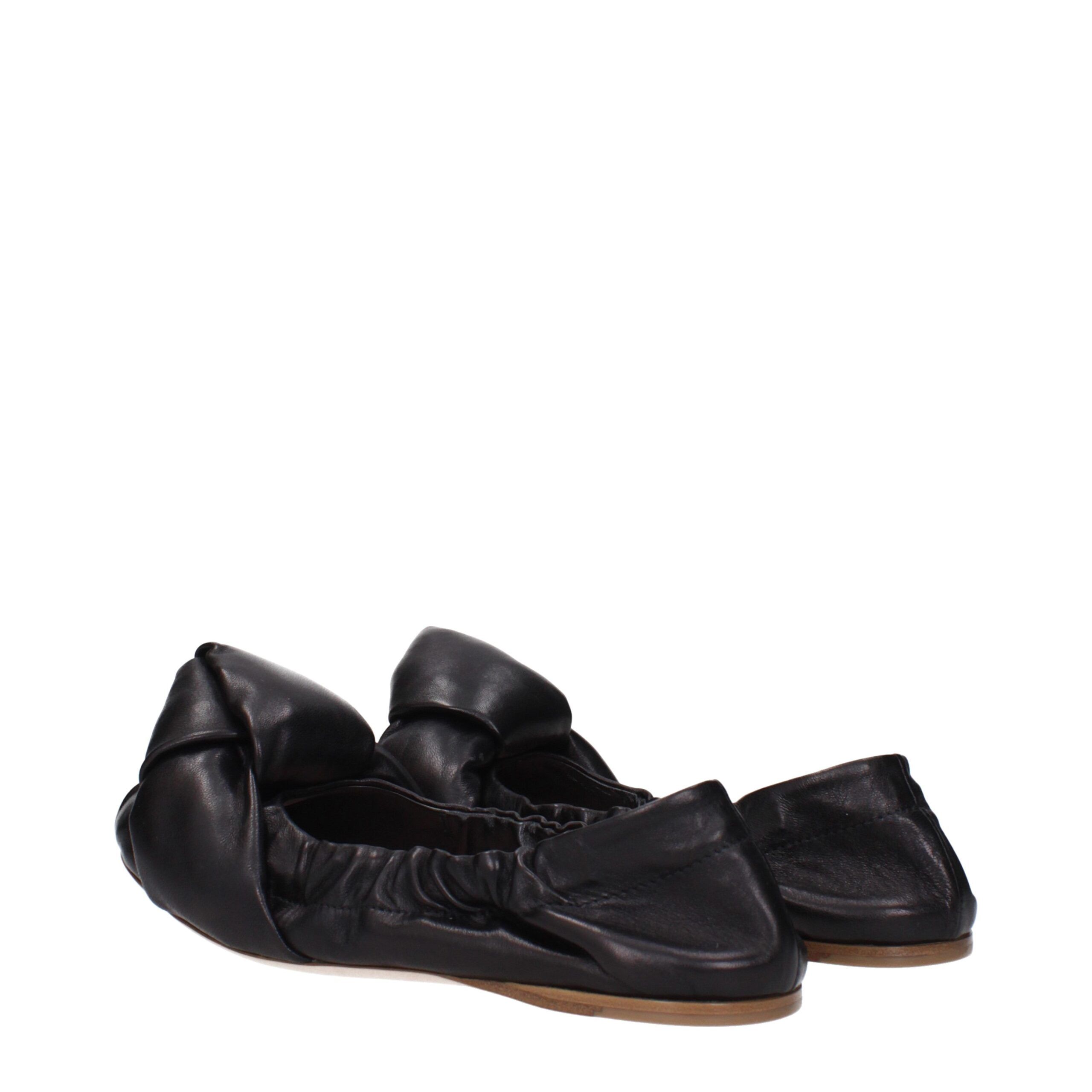 Leather Ballet Women's Flats - Miu Miu - Modalova