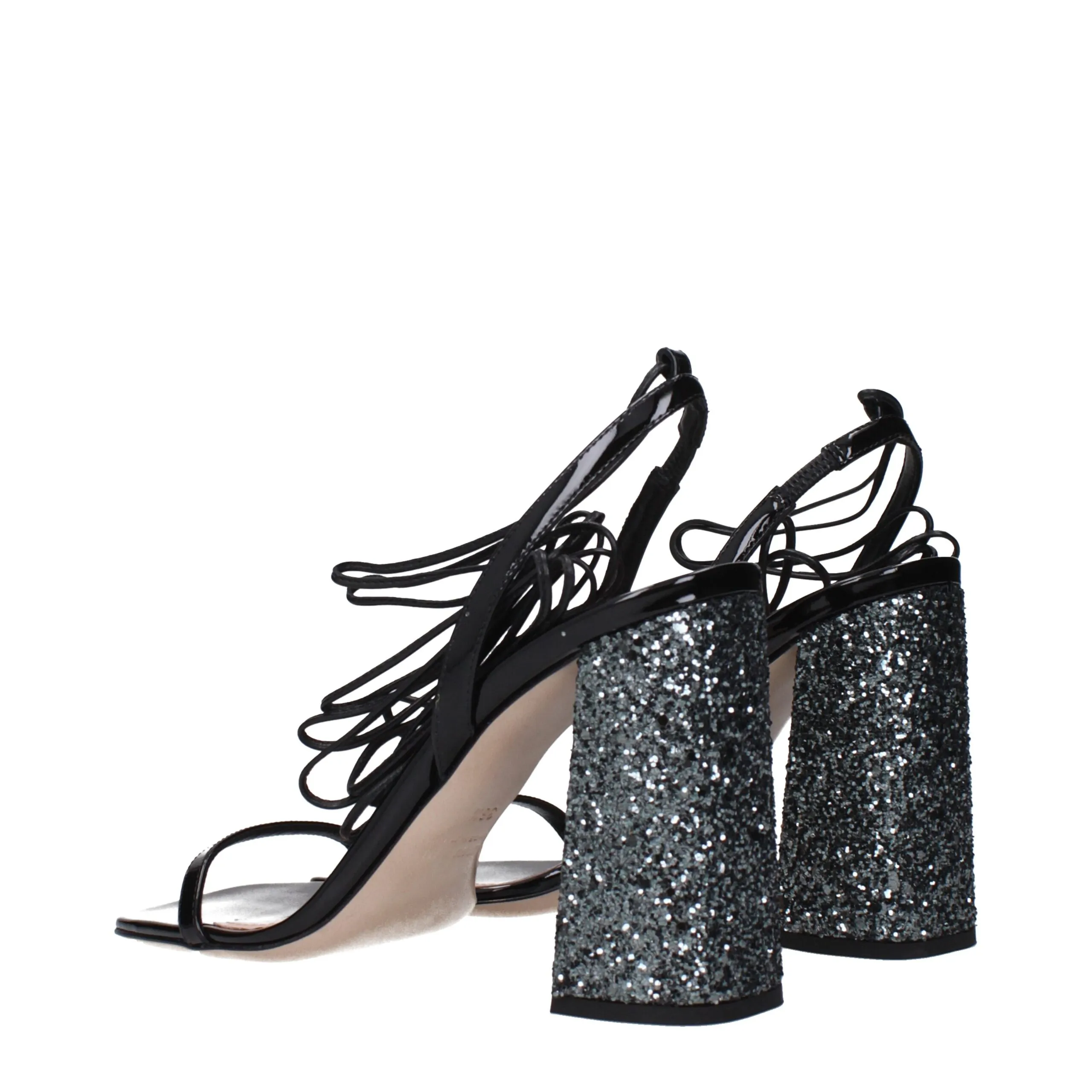 Leather Platform Women's Sandals - Miu Miu - Modalova