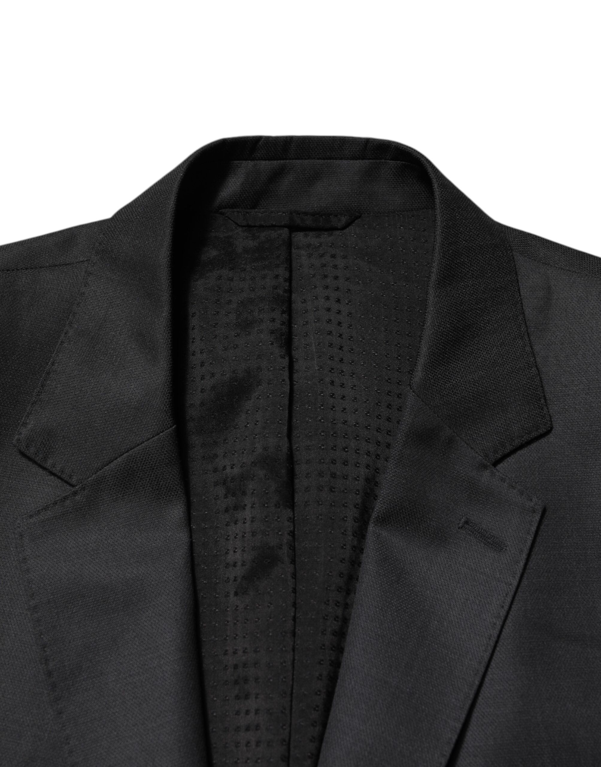 Dark Gray Wool Single Breasted 2 Piece Men's Suit - Dolce & Gabbana - Modalova