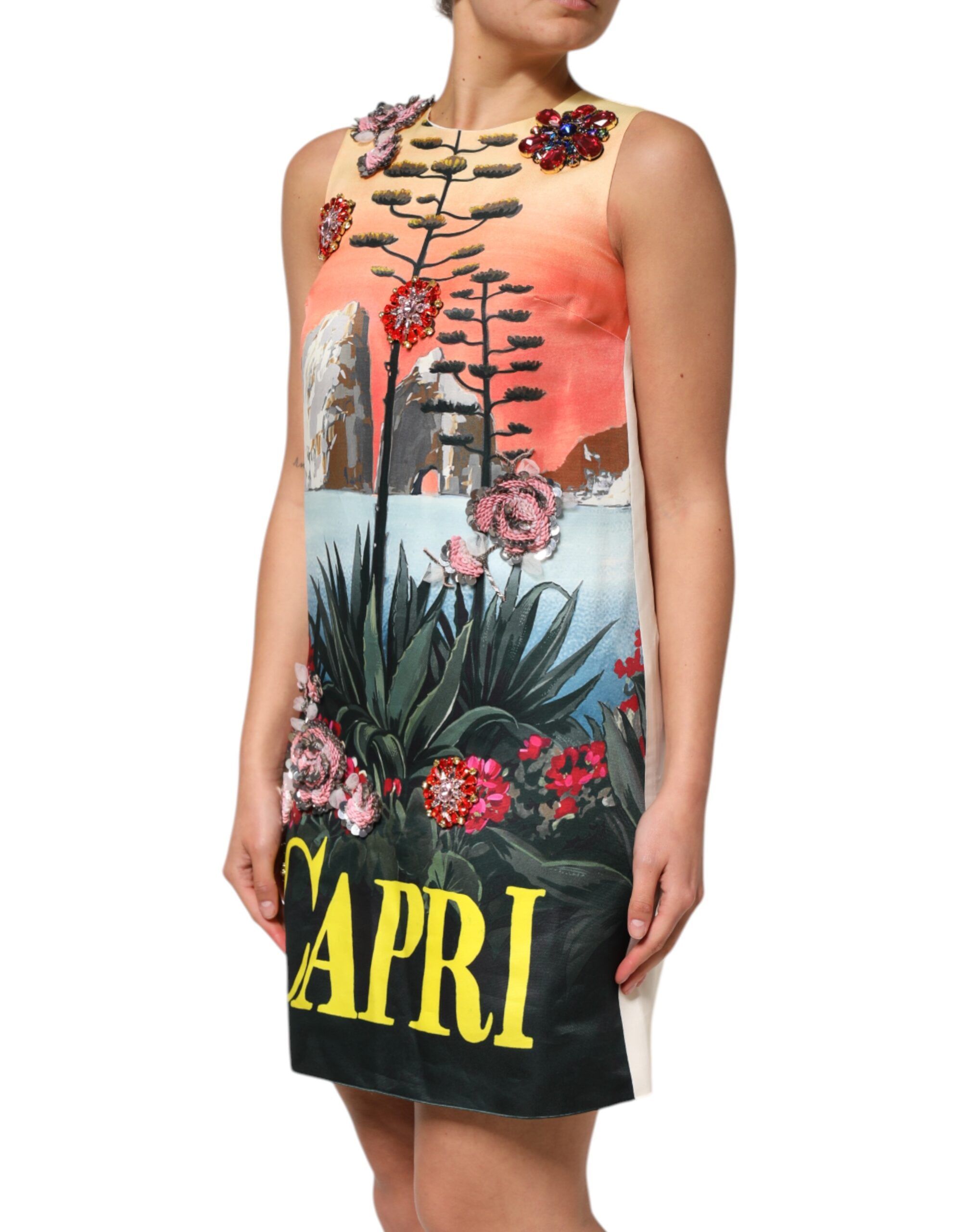 Crystal Embellished A-line Mini Women's Dress - Dolce & Gabbana - Modalova