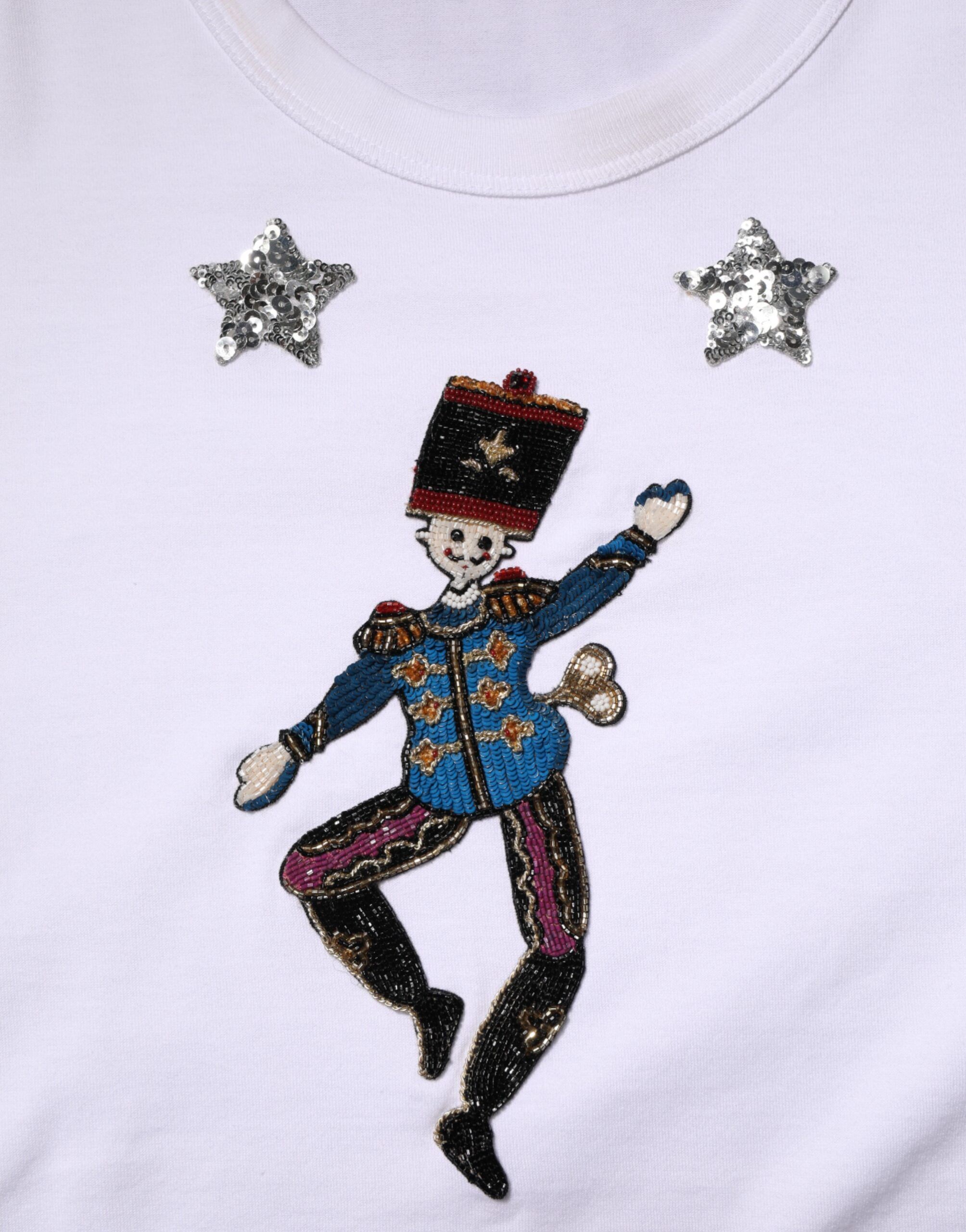 Cotton Sequin Embellished Top Women's T-shirt - Dolce & Gabbana - Modalova