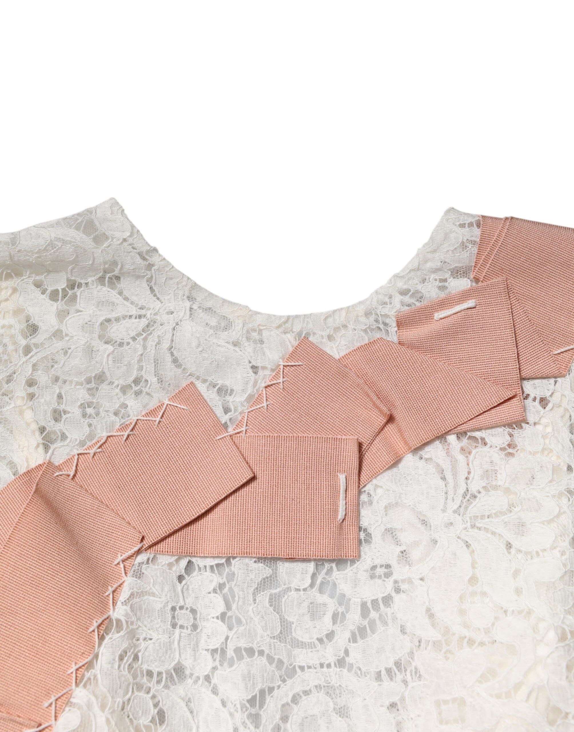Floral Lace Short Sleeves Blouse Women's Top - Dolce & Gabbana - Modalova