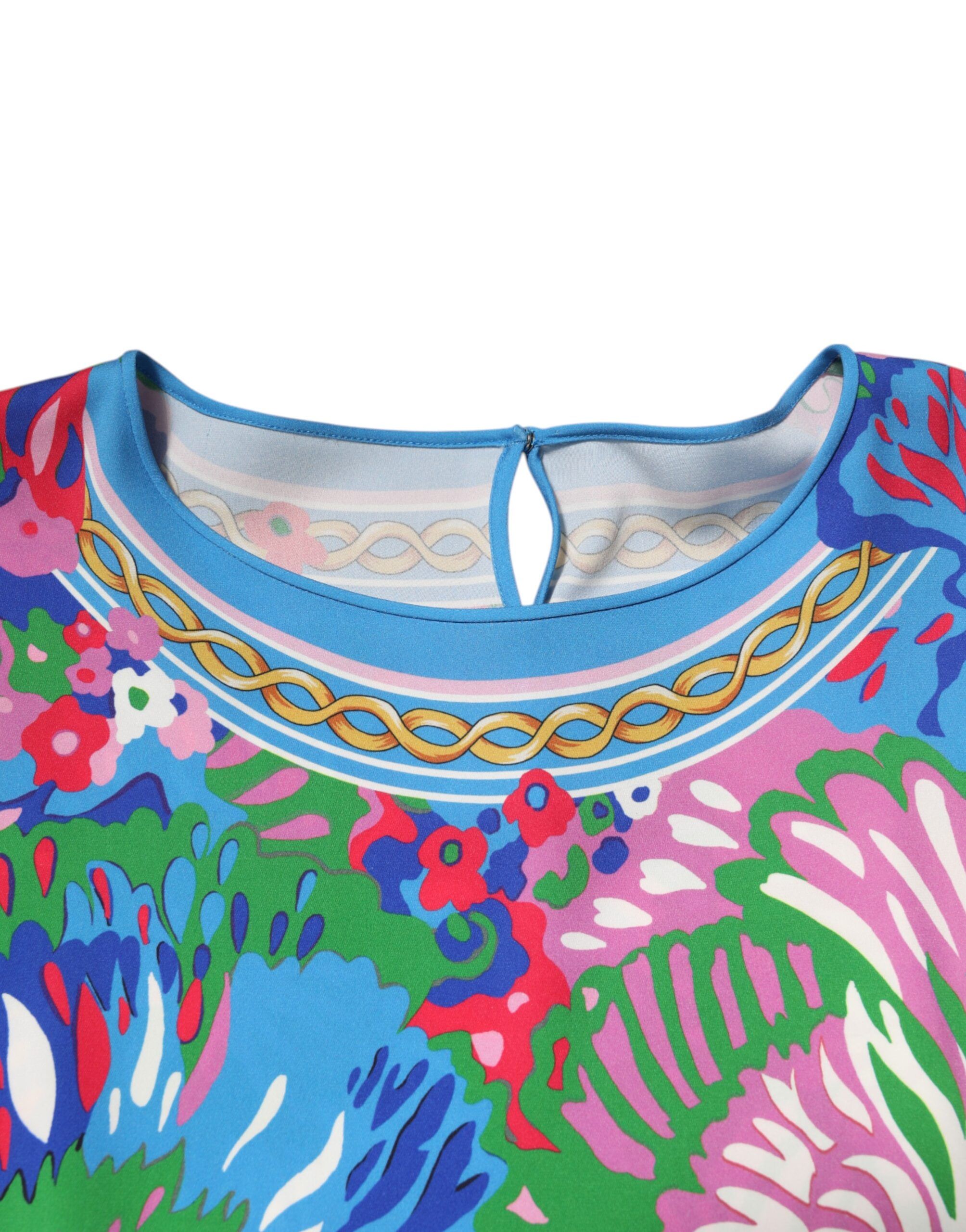 Floral Printed Tunic Blouse Women's Top (Pre-Owned) - Dolce & Gabbana - Modalova