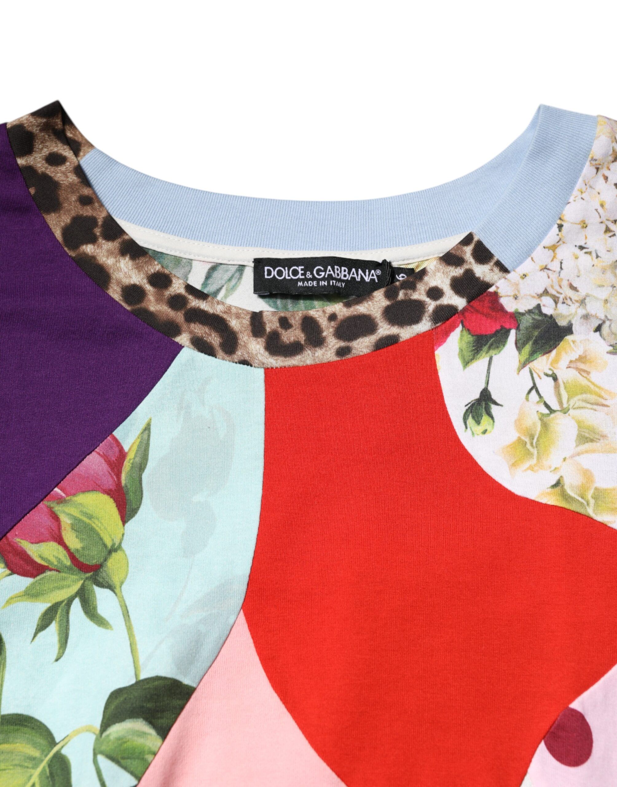 Patchwork Cotton Silk Blouse Women's Top - Dolce & Gabbana - Modalova