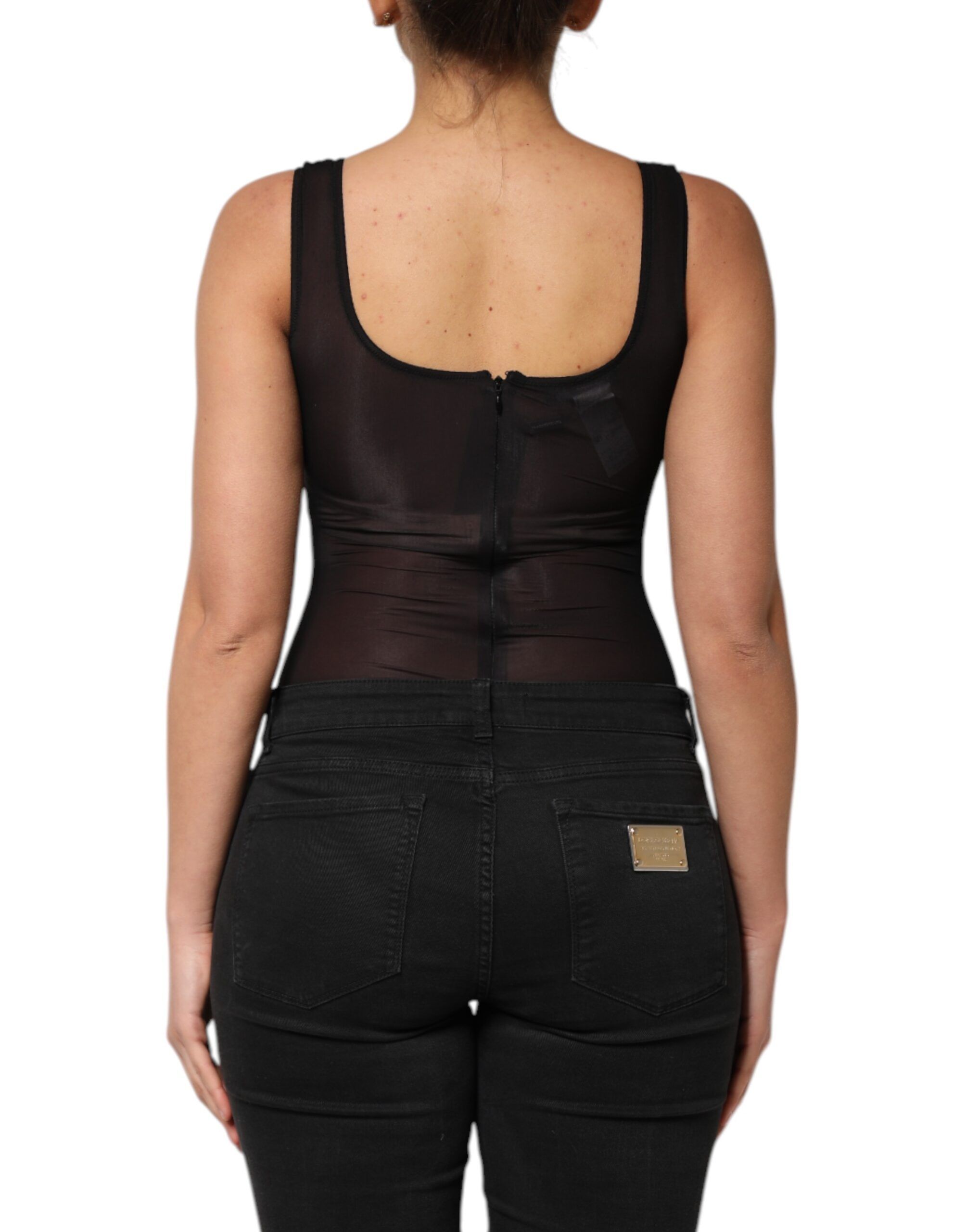 Nylon Sleeveless Round Neck Tank Women's Top (Pre-Owned) - Dolce & Gabbana - Modalova