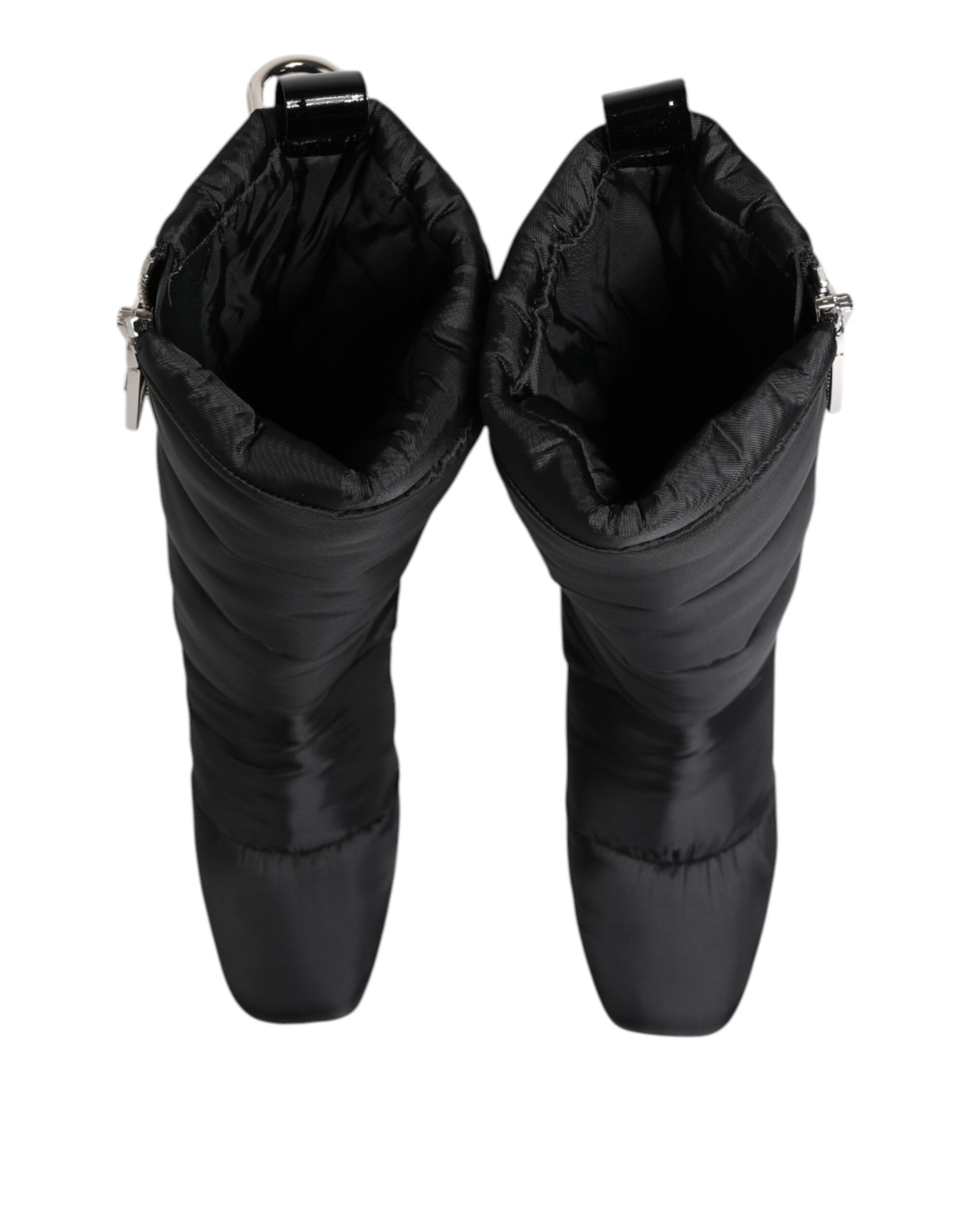 Padded Mid Calf Logo Heel Boots Women's Shoes - Dolce & Gabbana - Modalova