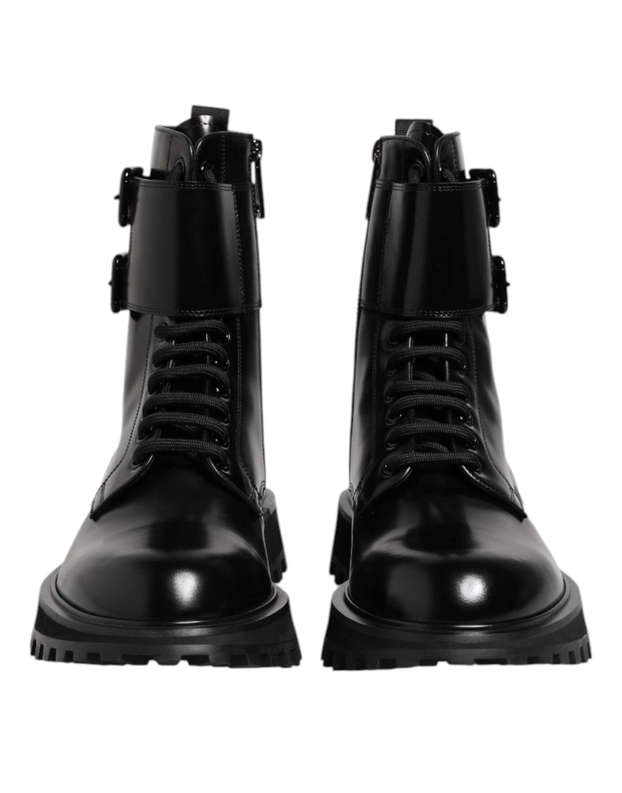 Leather Lace Up Mid Calf Boots Men's Shoes - Dolce & Gabbana - Modalova