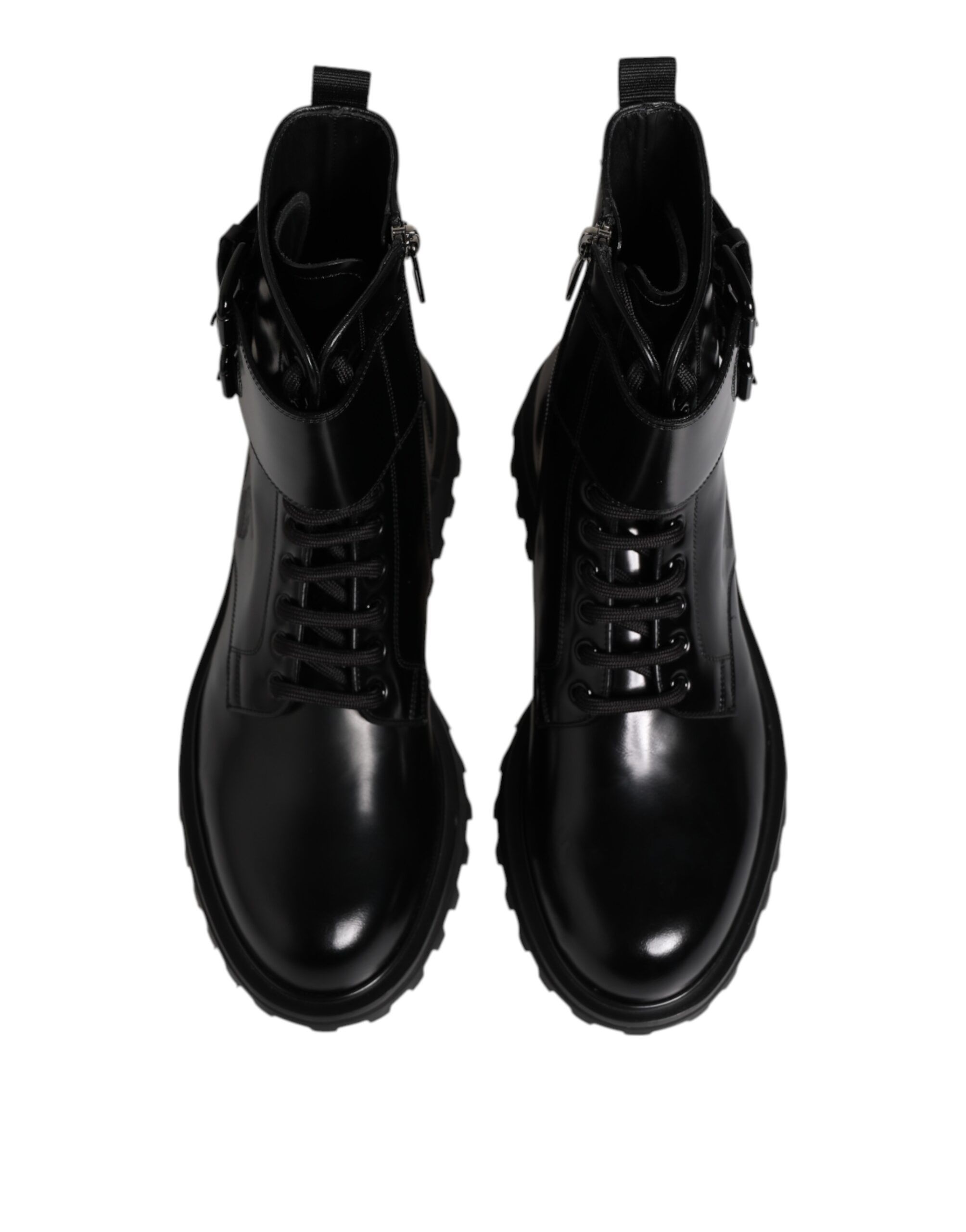 Leather Lace Up Mid Calf Boots Men's Shoes - Dolce & Gabbana - Modalova