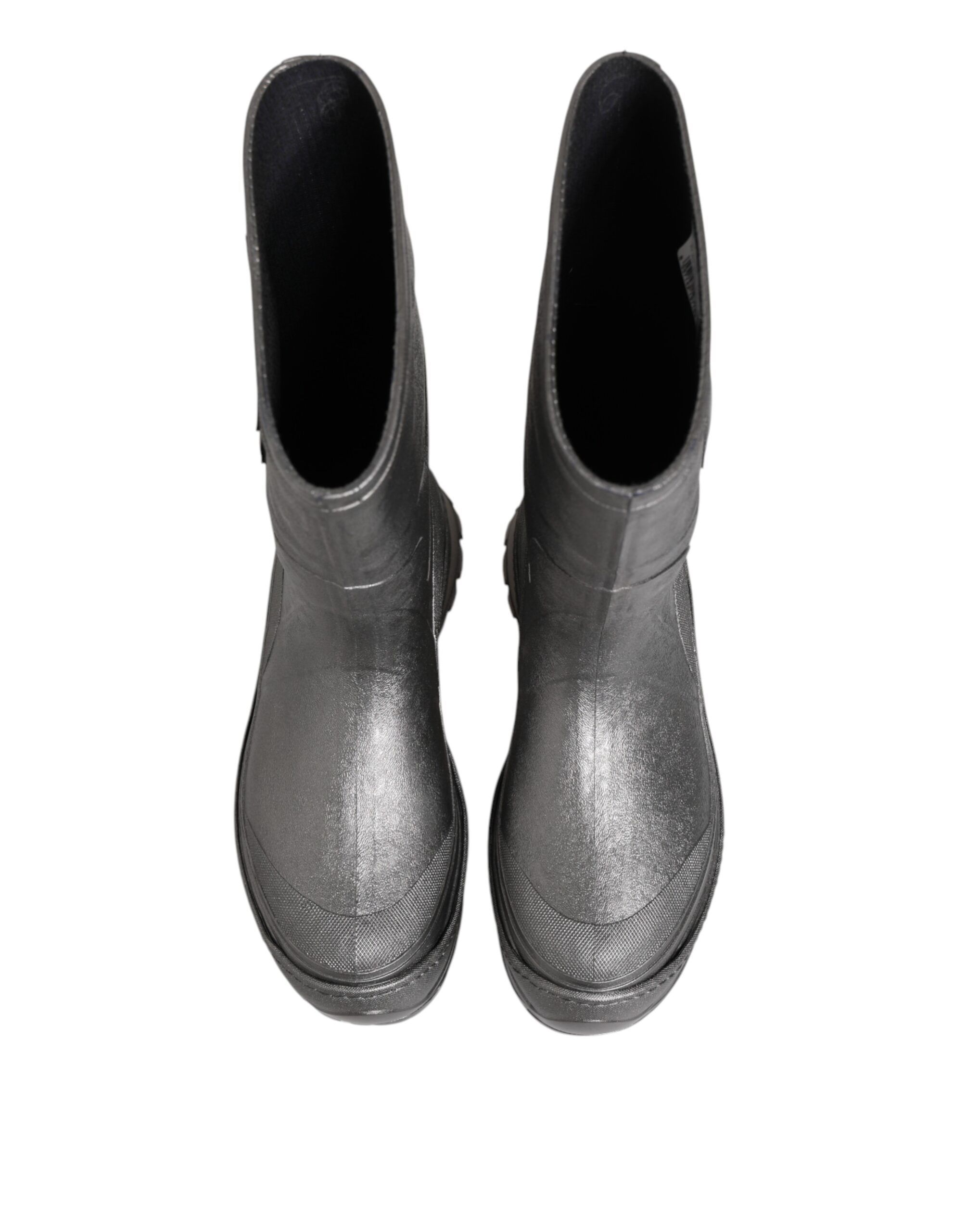 Metallic Pull On Rain Boots Men's Shoes - Dolce & Gabbana - Modalova