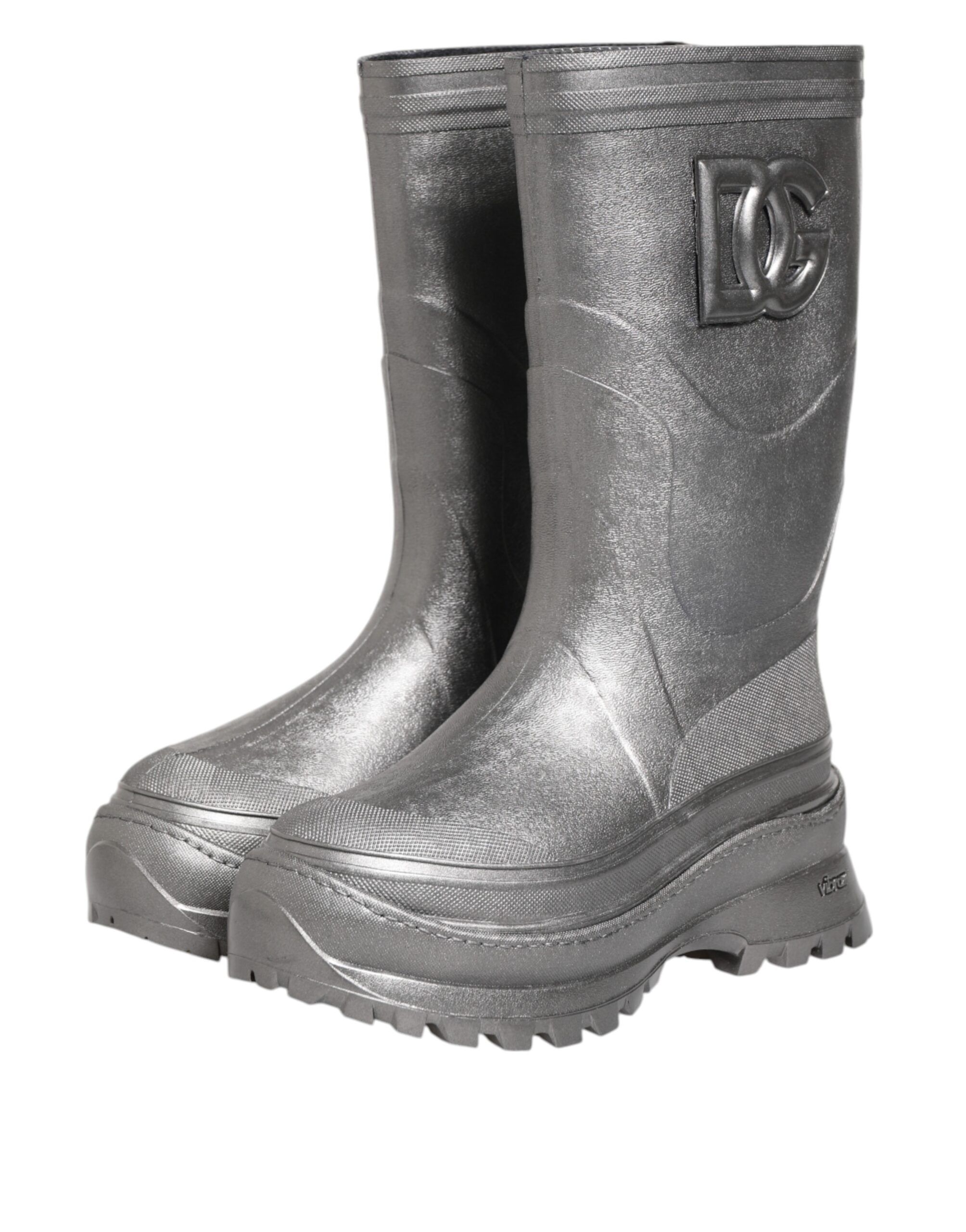 Metallic Pull On Rain Boots Men's Shoes - Dolce & Gabbana - Modalova