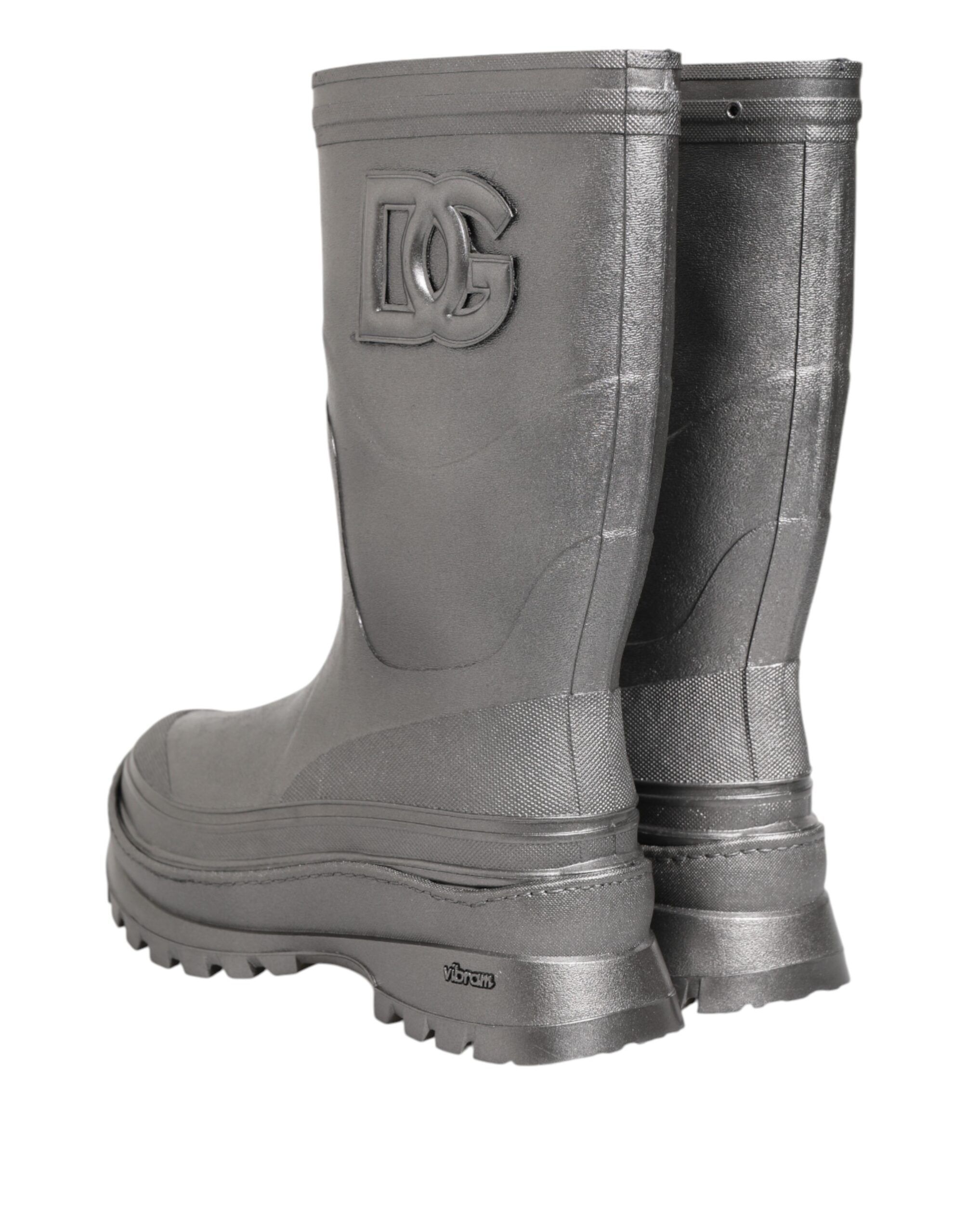 Metallic Pull On Rain Boots Men's Shoes - Dolce & Gabbana - Modalova
