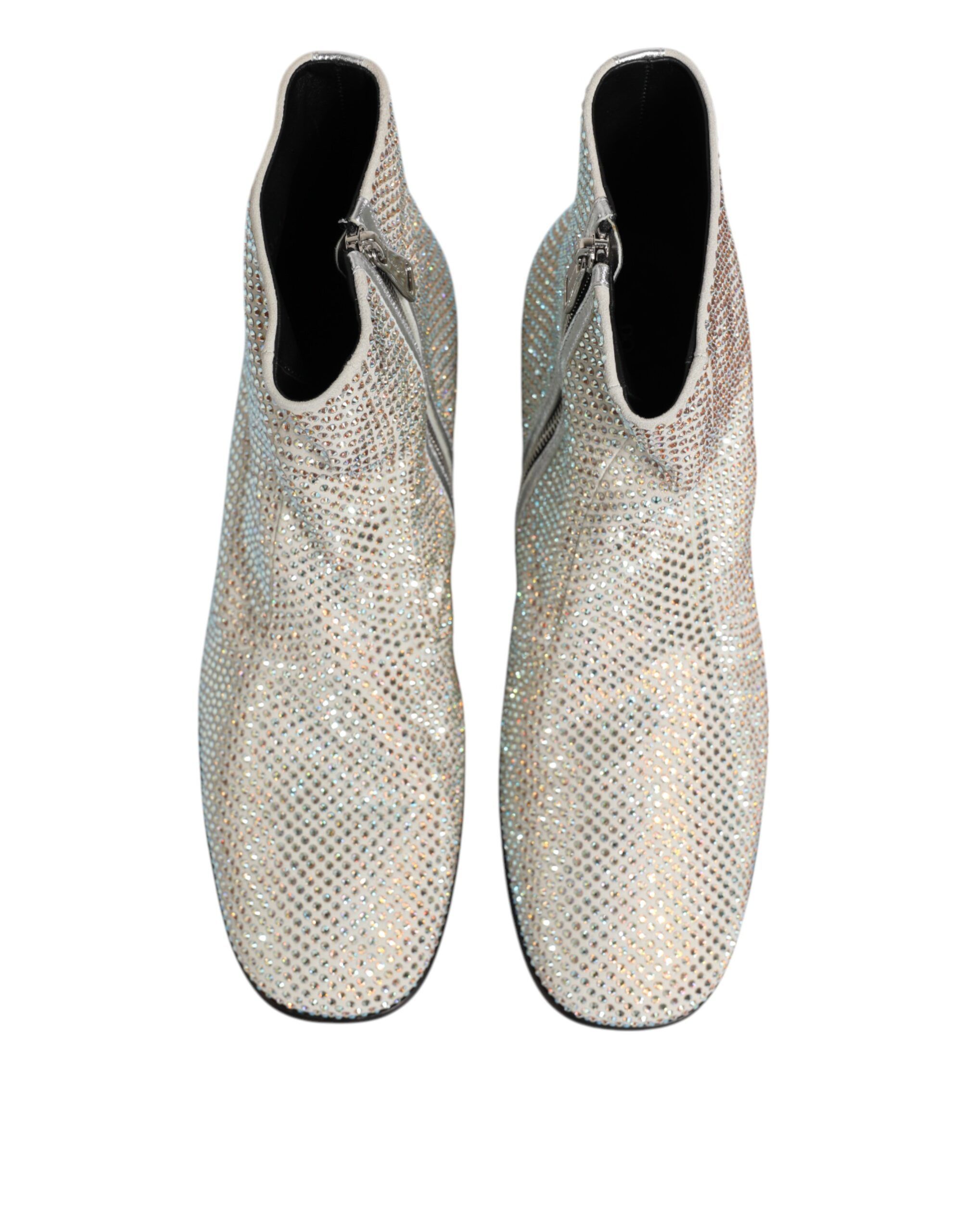 Strass DG Logo Heels Ankle Boots Men's Shoes - Dolce & Gabbana - Modalova
