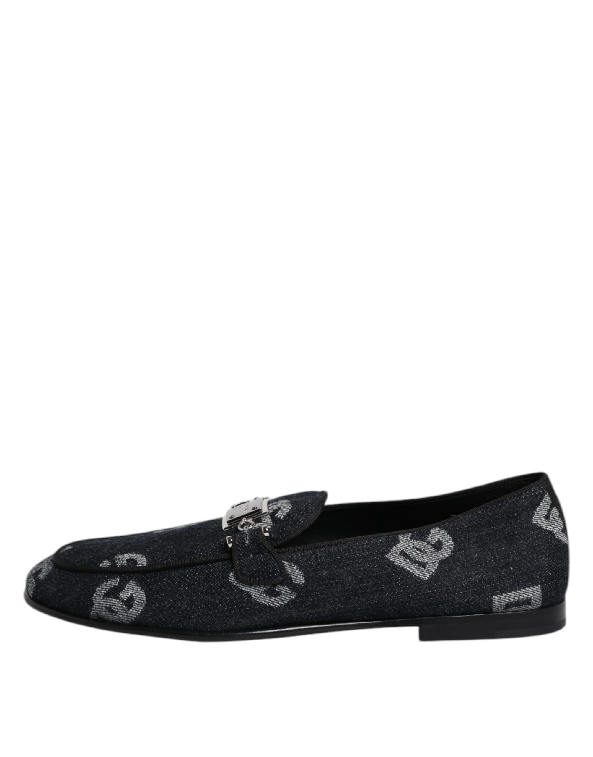 Logo Cotton Loafers Formal Dress Men's Shoes - Dolce & Gabbana - Modalova