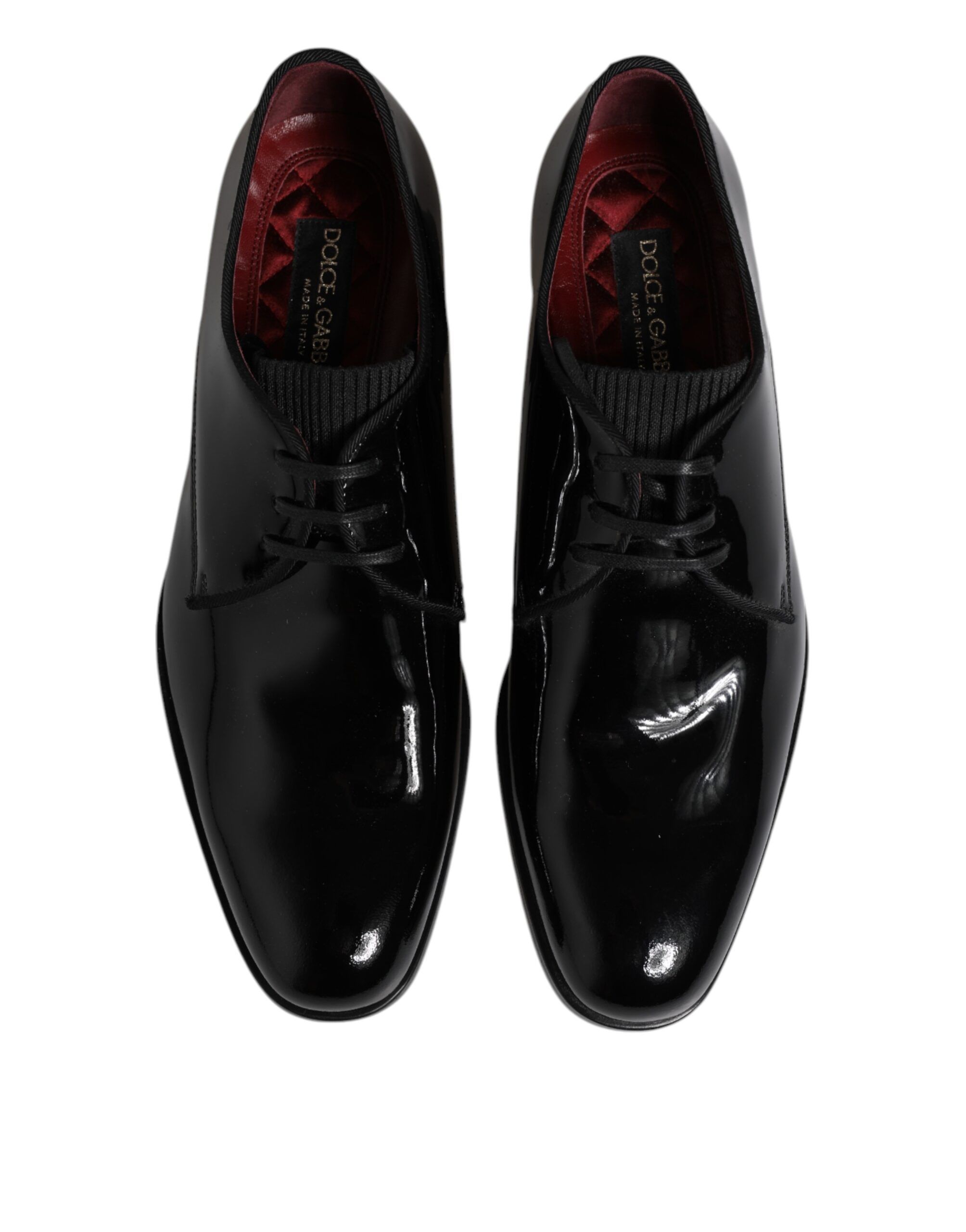 Leather Lace Up Men Derby Formal Men's Shoes - Dolce & Gabbana - Modalova