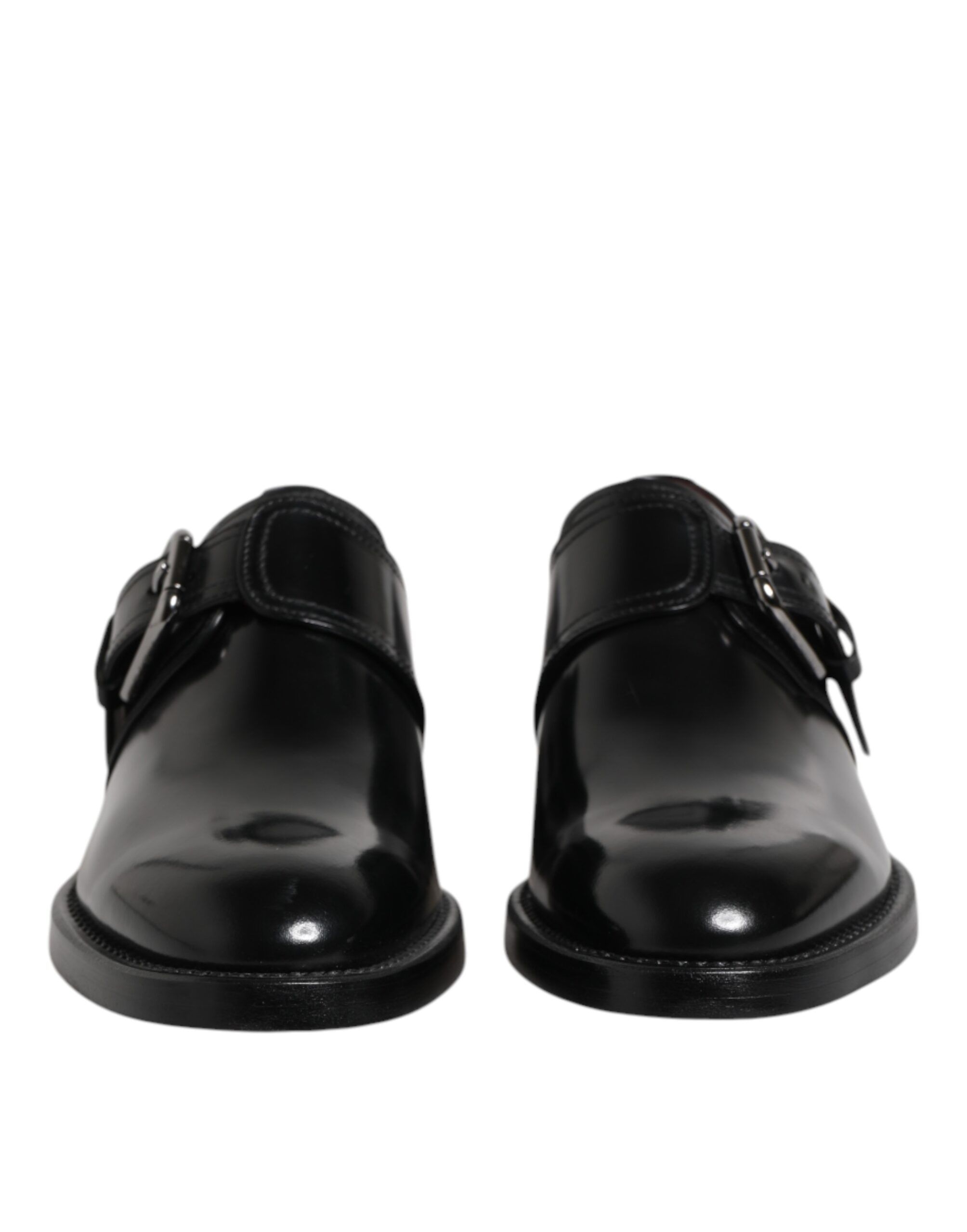 Leather Monk Strap Derby Formal Men's Shoes - Dolce & Gabbana - Modalova