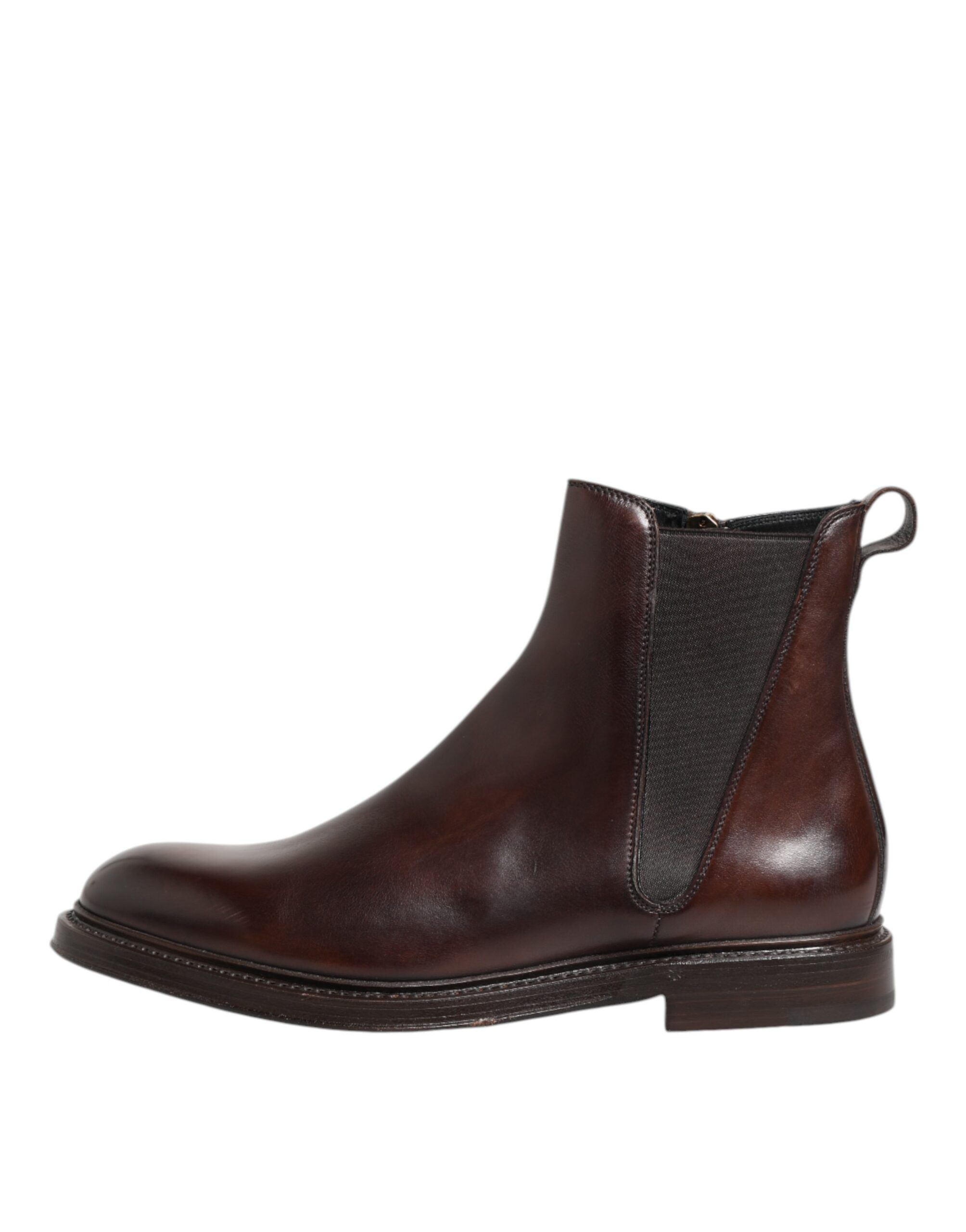 Chelsea Leather Mid Calf Boots Men's Shoes (Pre-Owned) - Dolce & Gabbana - Modalova