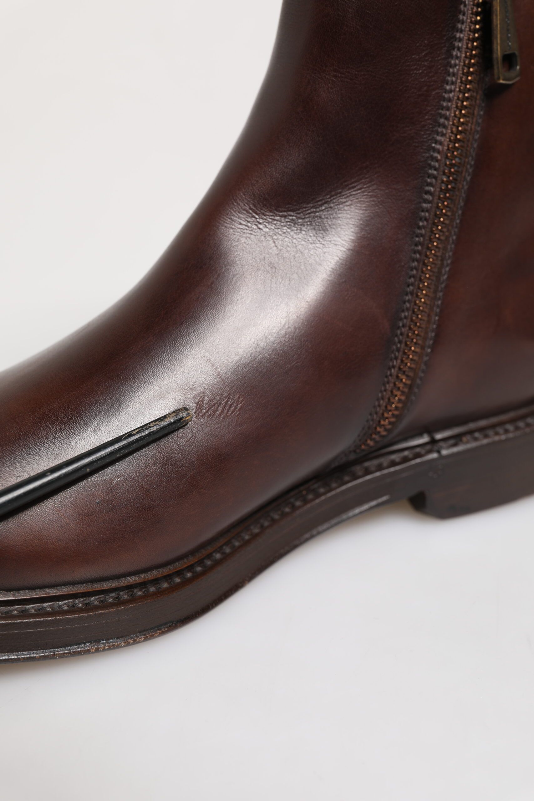 Chelsea Leather Mid Calf Boots Men's Shoes (Pre-Owned) - Dolce & Gabbana - Modalova