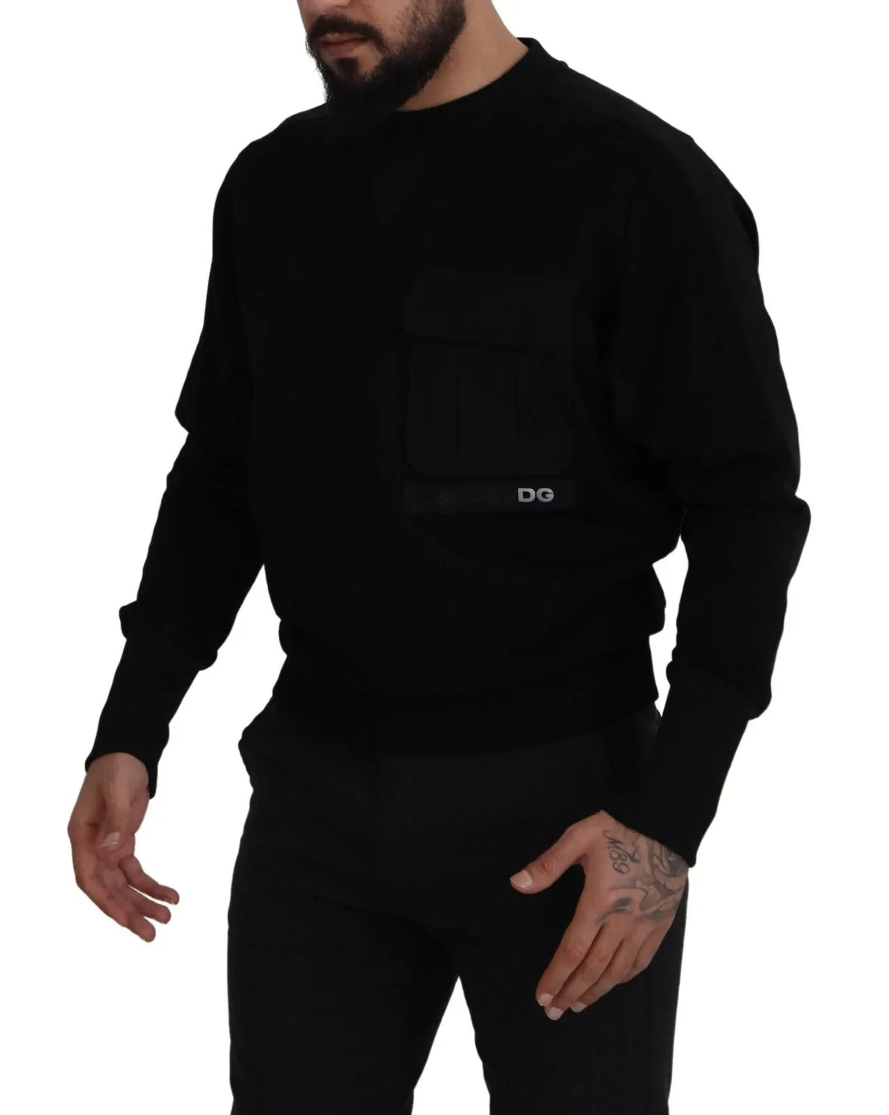 Cotton Crewneck Sweatshirt Men's Sweater - Dolce & Gabbana - Modalova
