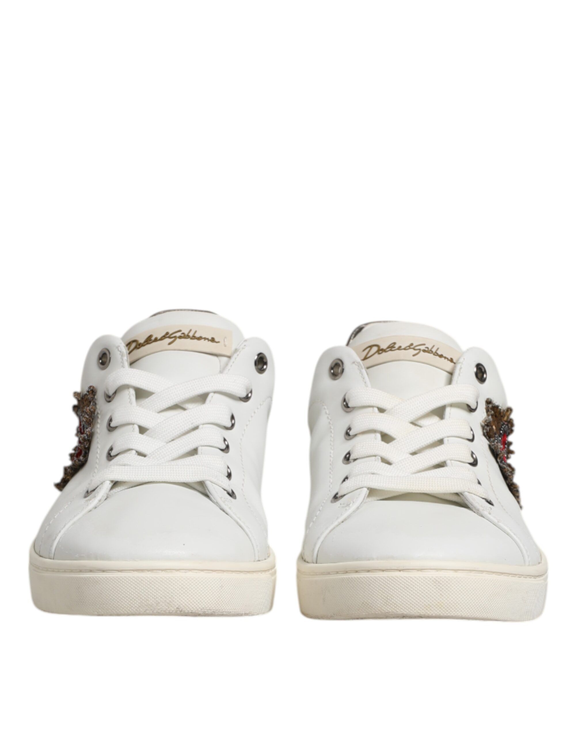 Silver Sacred Heart Men Sneakers Men's Shoes (Pre-Owned) - Dolce & Gabbana - Modalova