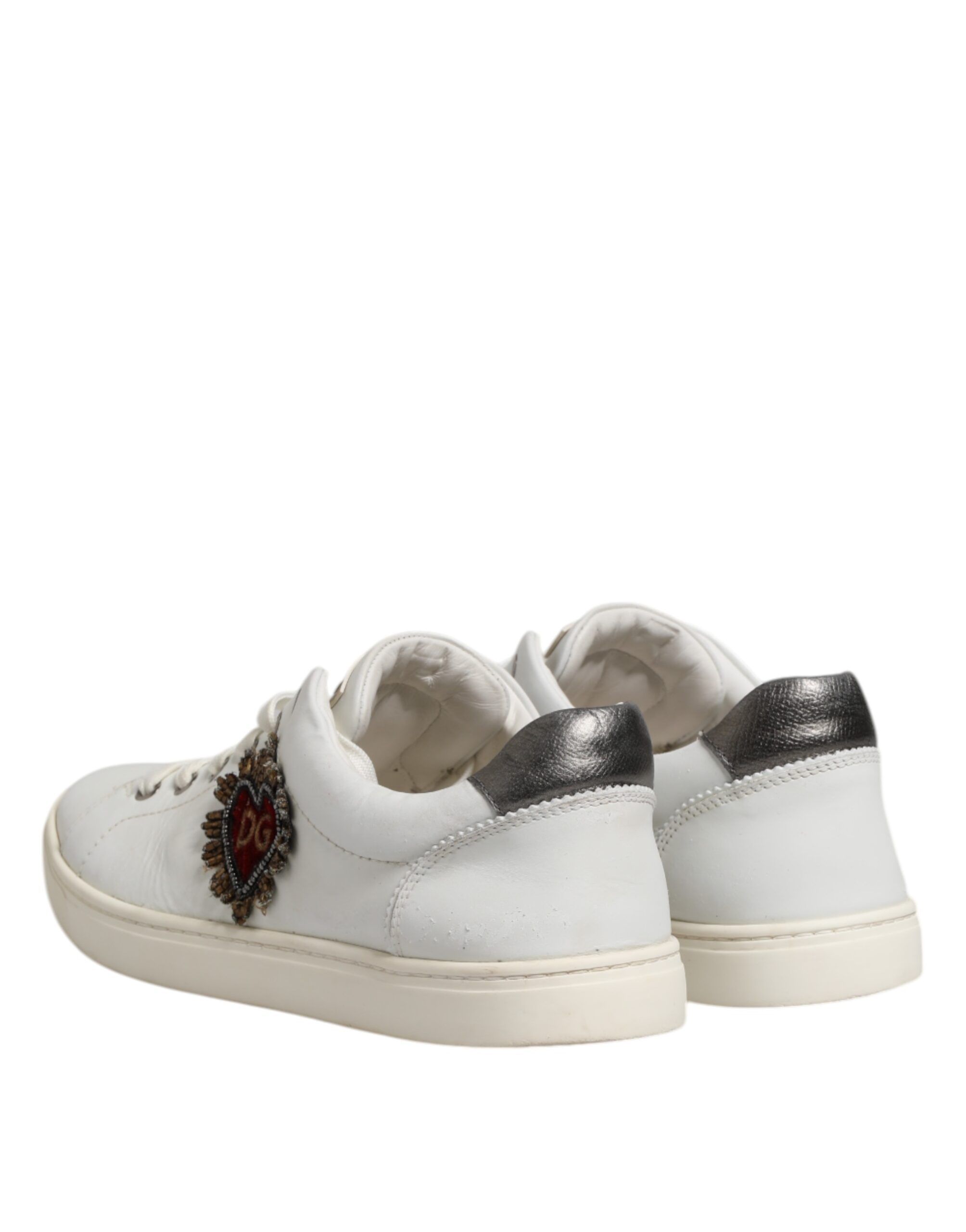 Silver Sacred Heart Men Sneakers Men's Shoes (Pre-Owned) - Dolce & Gabbana - Modalova