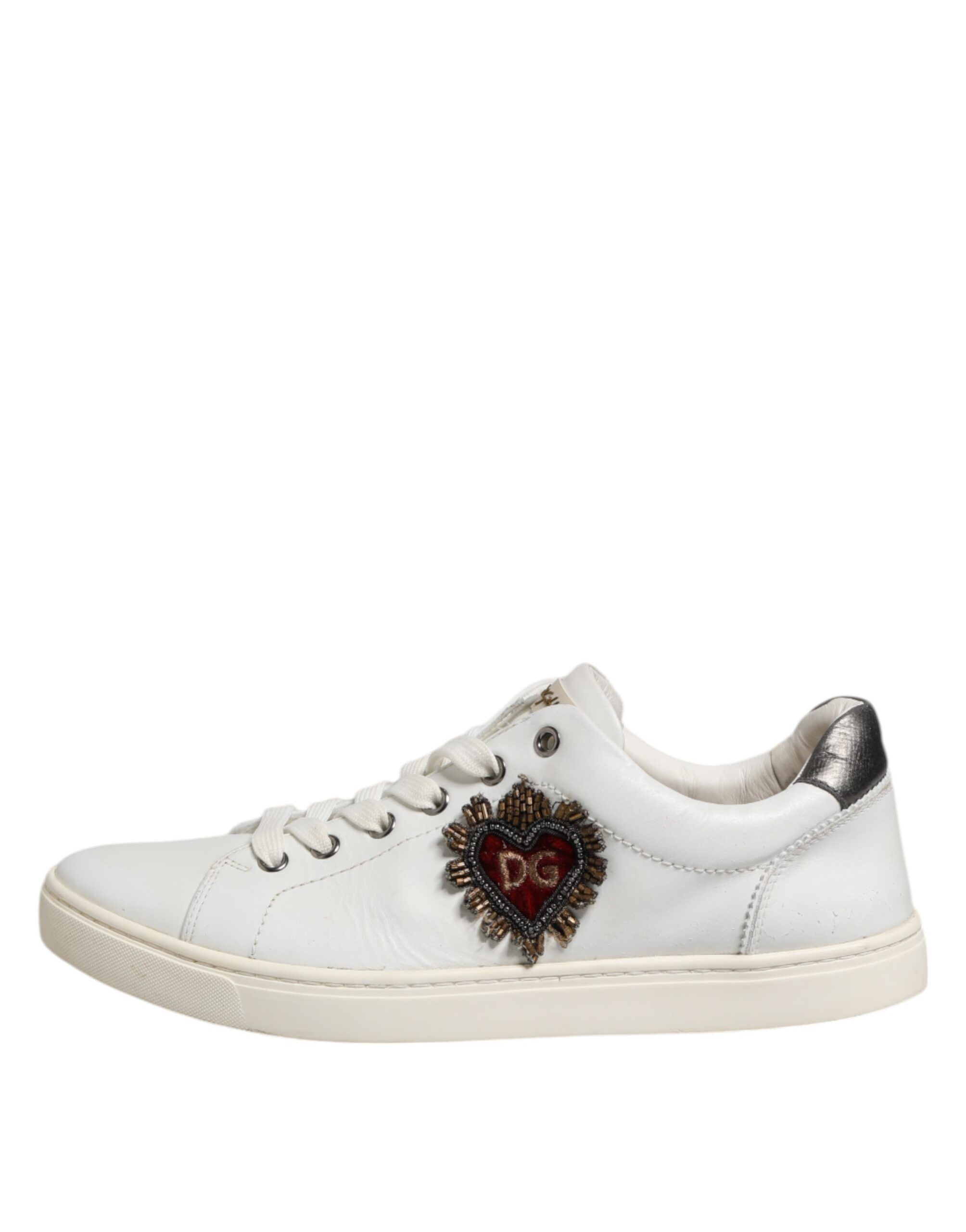 Silver Sacred Heart Men Sneakers Men's Shoes (Pre-Owned) - Dolce & Gabbana - Modalova