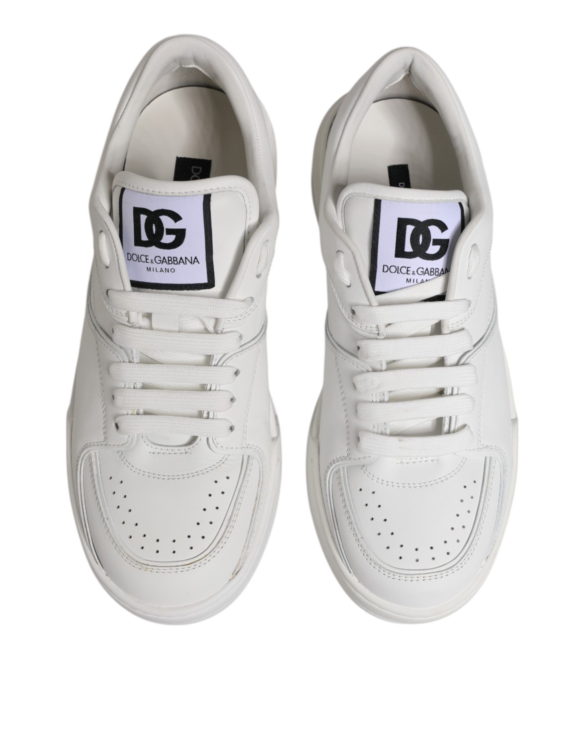 Miami Leather Low Top Sneakers Men's Shoes (Pre-Owned) - Dolce & Gabbana - Modalova
