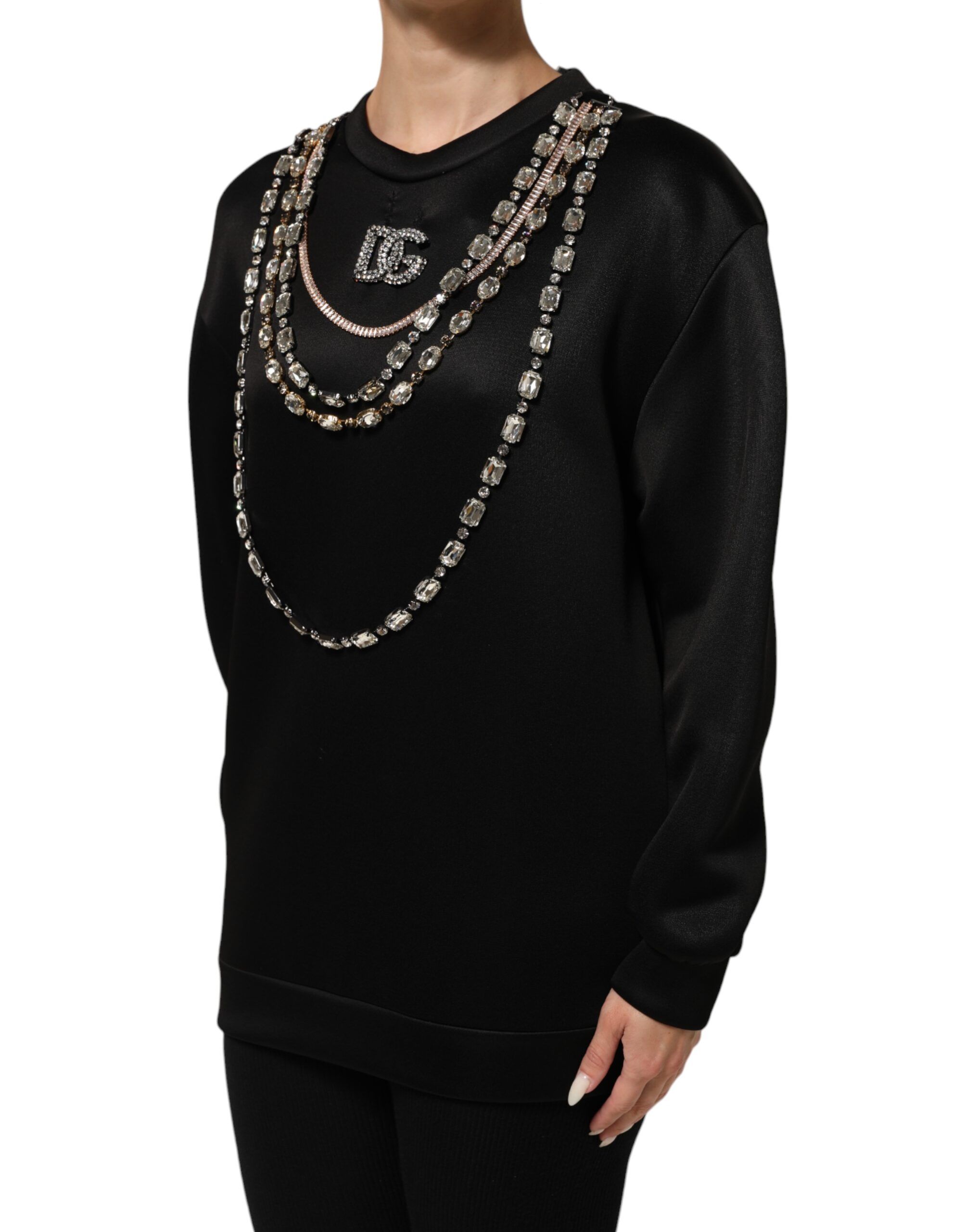 Necklace Crystal DG Logo Sweatshirt Women's Sweater (Pre-Owned) - Dolce & Gabbana - Modalova