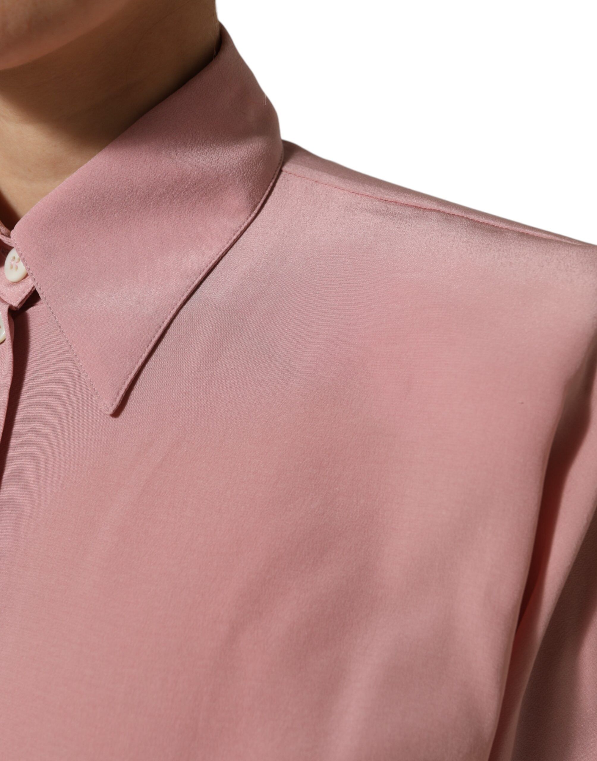 Silk Collared Long Sleeves Blouse Women's Top (Pre-Owned) - Dolce & Gabbana - Modalova