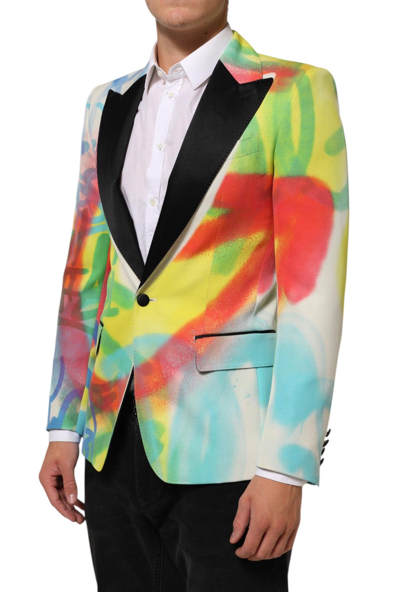 Graffiti SICILIA 1 Button Men Suit Men's Blazer - Dolce & Gabbana - Modalova