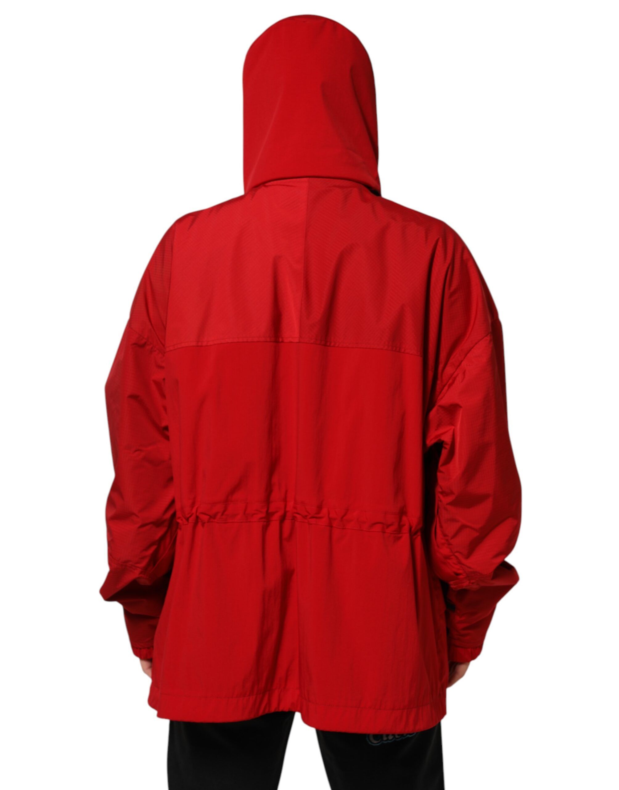 Nylon Hooded Men Full Zip Parka Men's Jacket - Dolce & Gabbana - Modalova