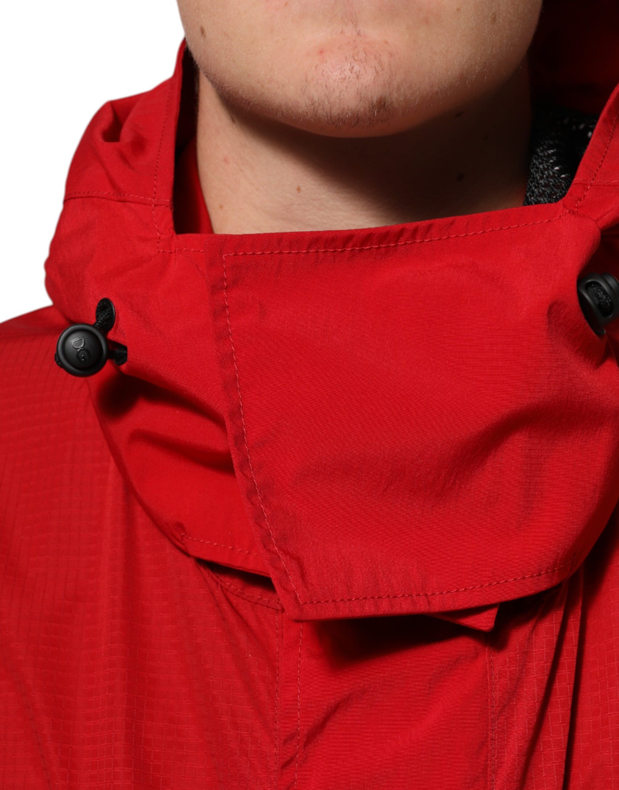 Nylon Hooded Men Full Zip Parka Men's Jacket - Dolce & Gabbana - Modalova