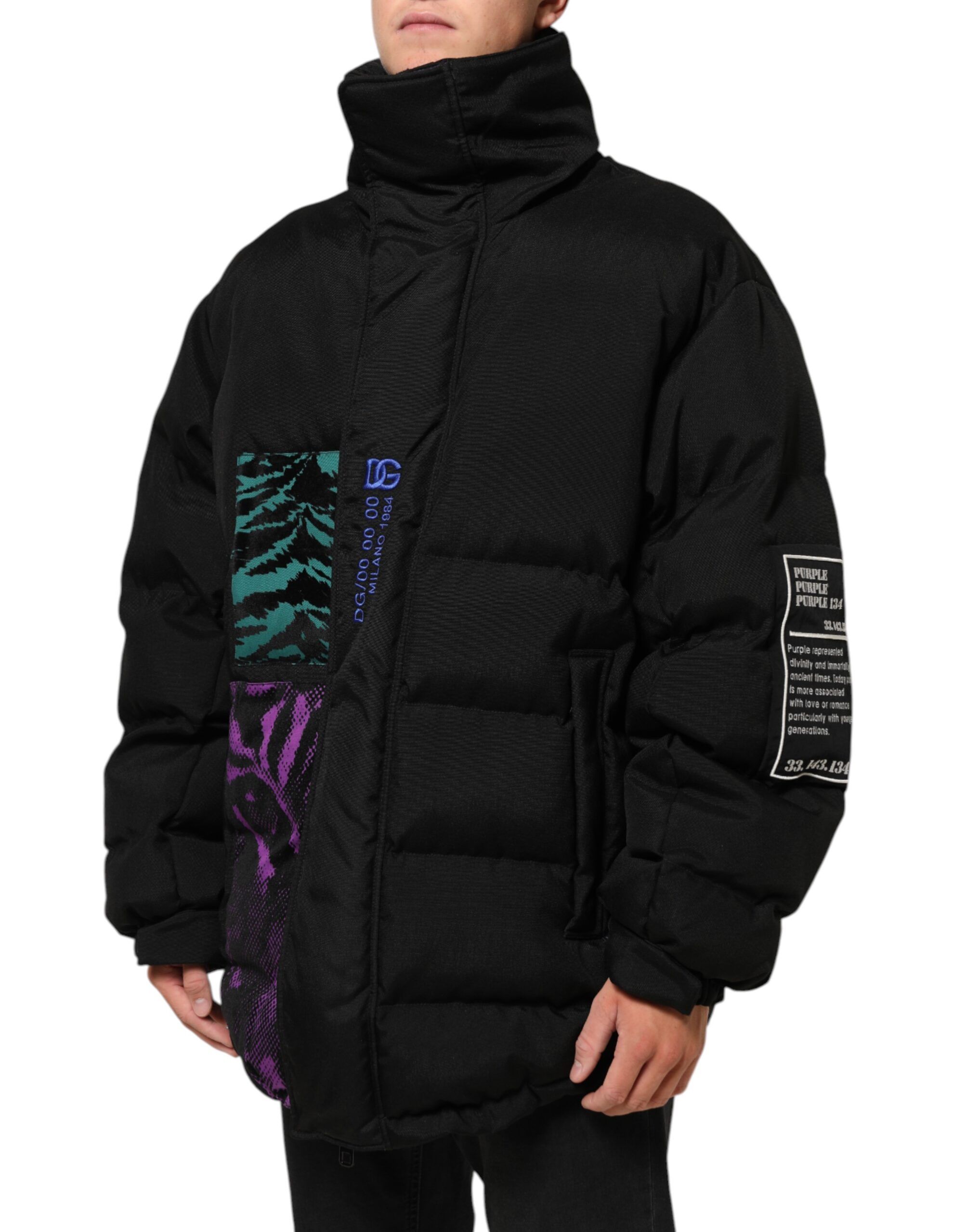 Nylon Puffer Men Full Zip Men's Jacket - Dolce & Gabbana - Modalova