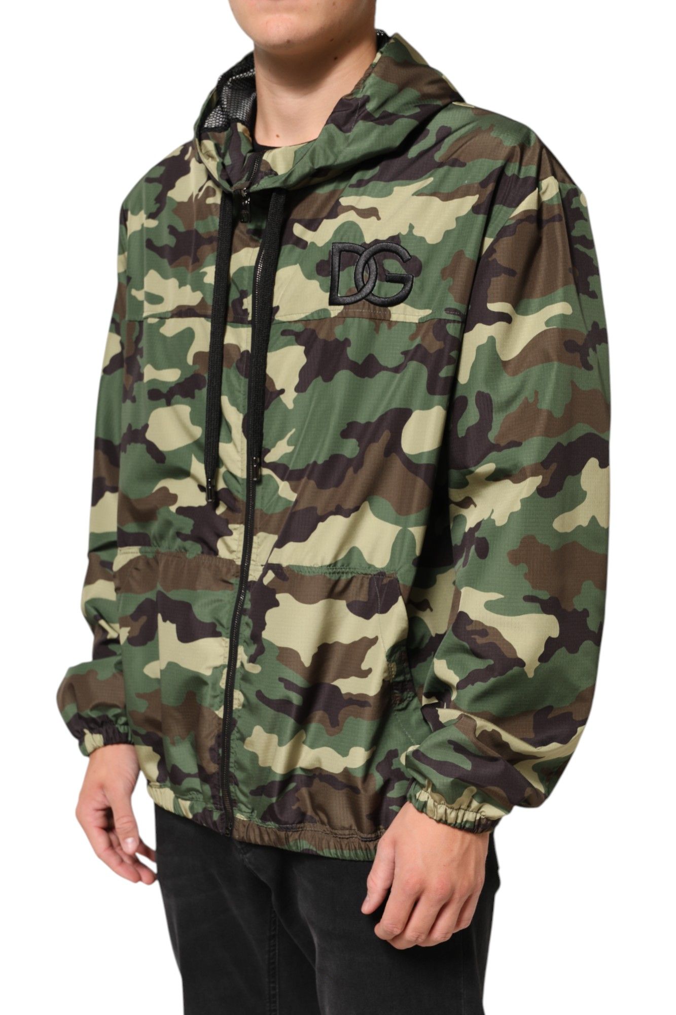 Camouflage Hooded Sweatshirt Men's Jacket - Dolce & Gabbana - Modalova